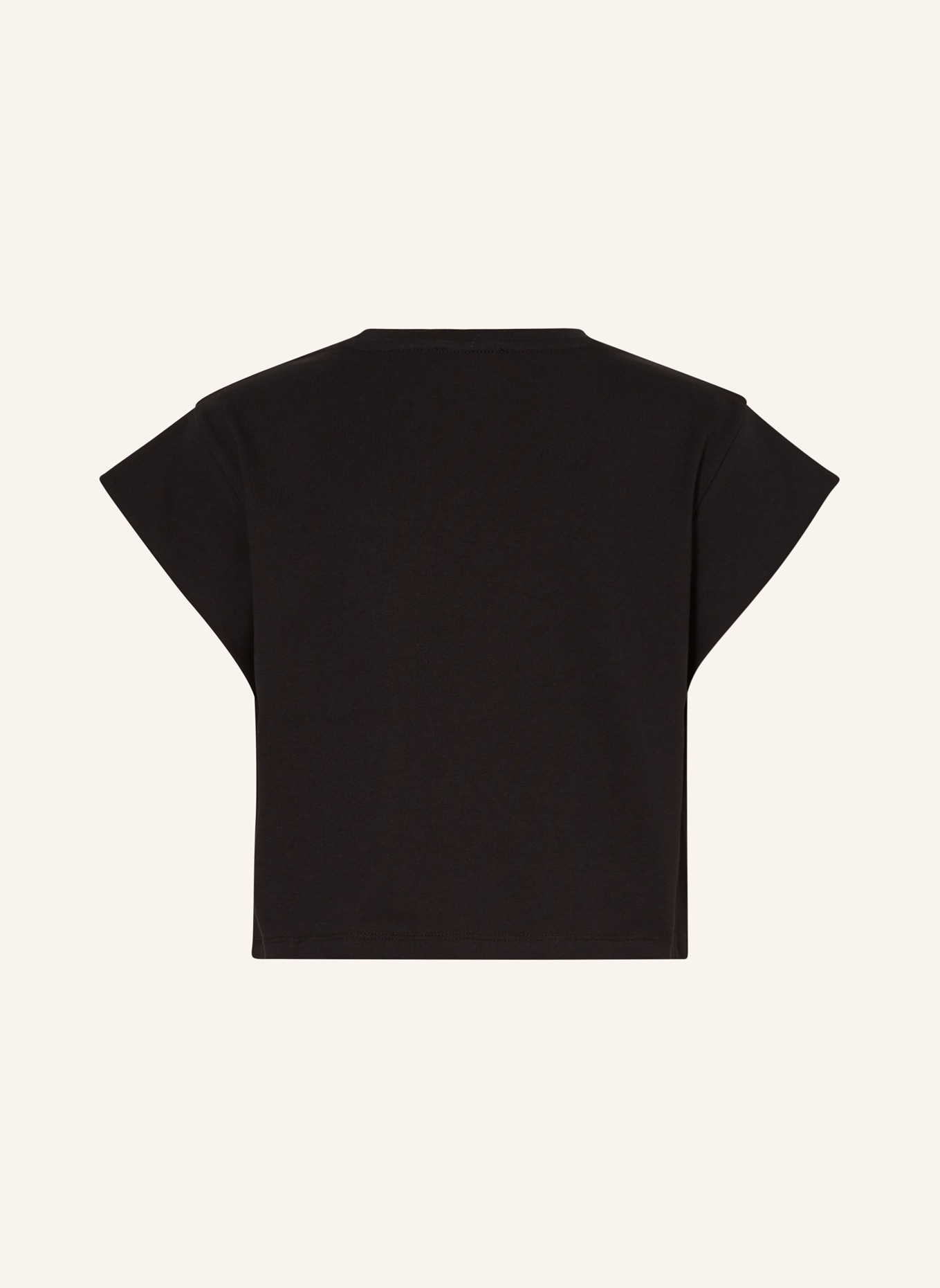KARL LAGERFELD KIDS Cropped tričko s ozdobnými kamínky, Barva: ČERNÁ (Obrázek 2)