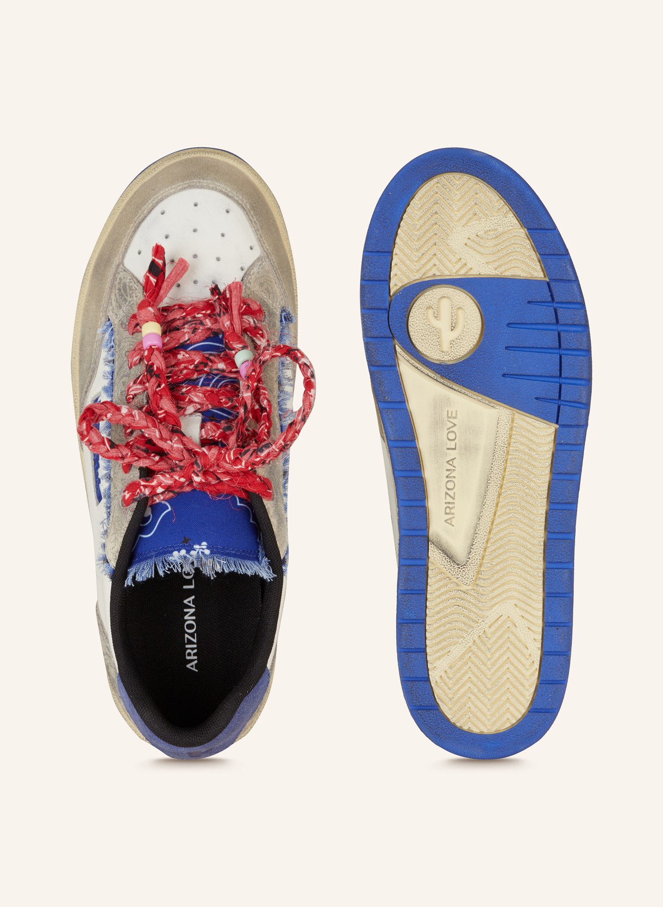 ARIZONA LOVE Sneakers, Color: WHITE/ BLUE/ LIGHT GRAY (Image 5)