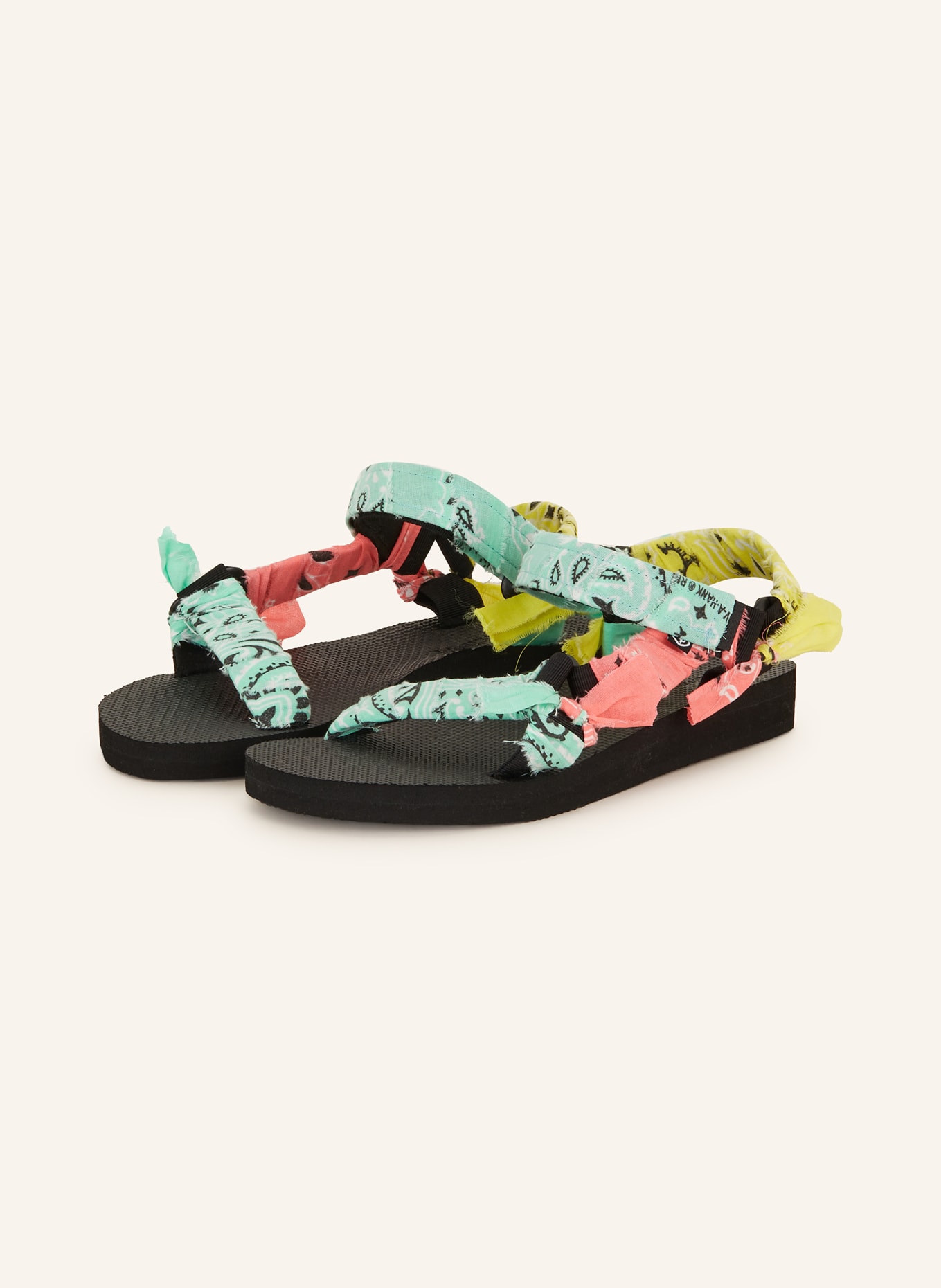 ARIZONA LOVE Sandals TREKKY, Color: MINT/ YELLOW (Image 1)