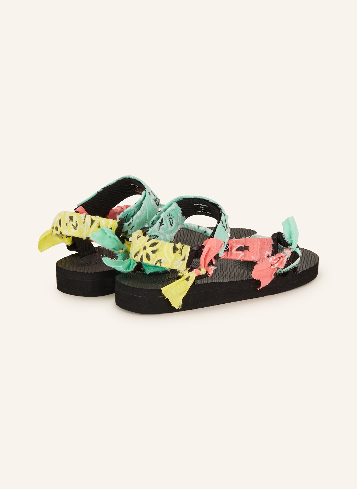 ARIZONA LOVE Sandals TREKKY, Color: MINT/ YELLOW (Image 2)