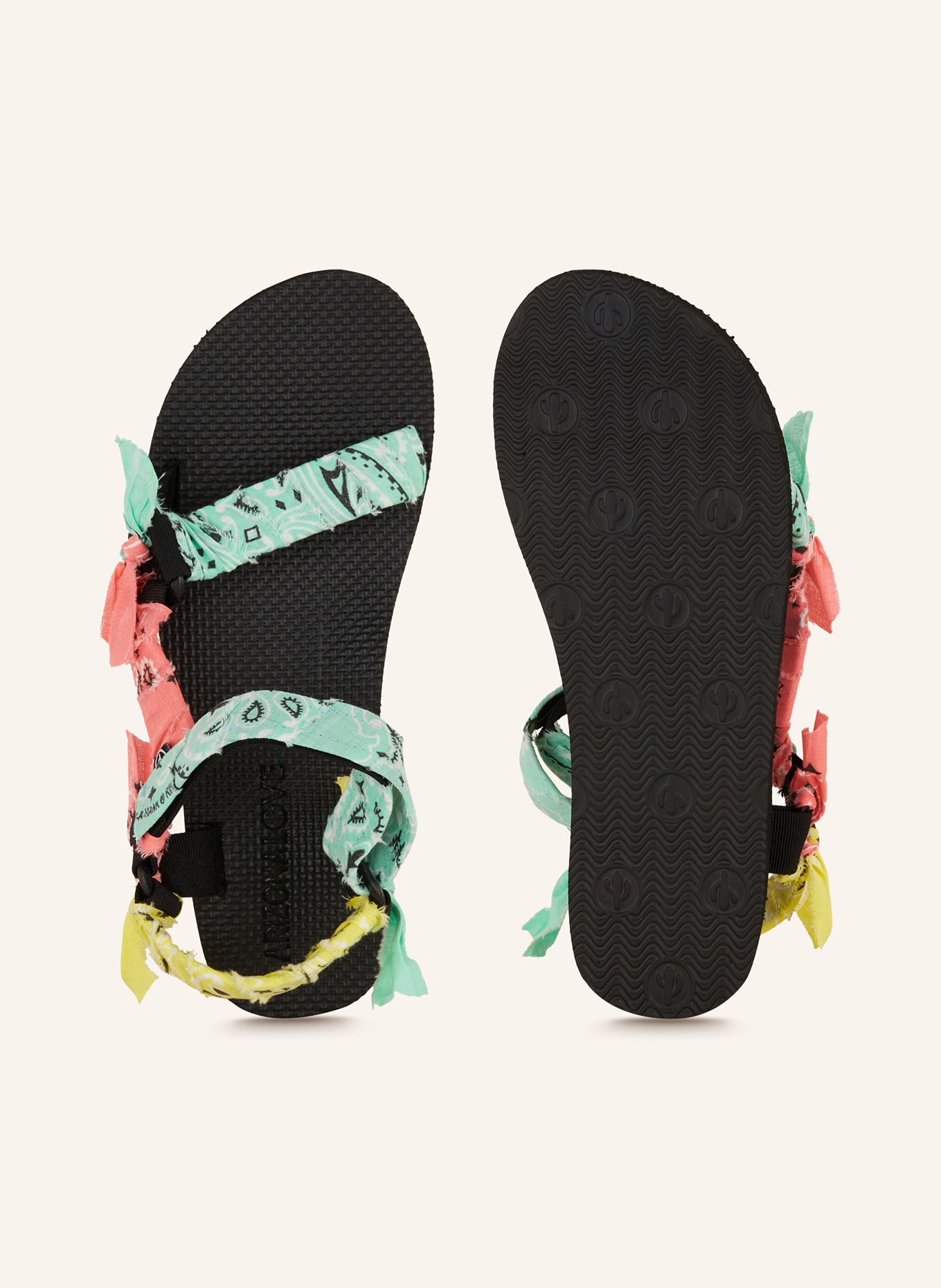 ARIZONA LOVE Sandals TREKKY, Color: MINT/ YELLOW (Image 5)