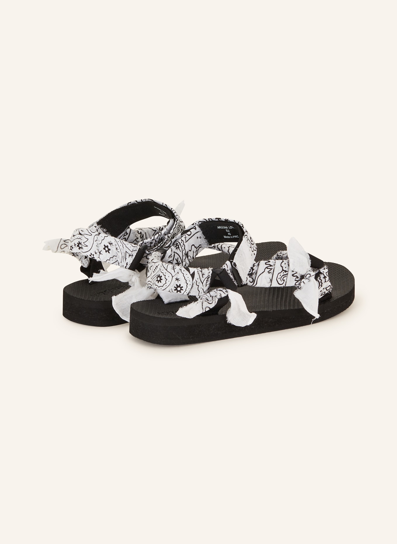 ARIZONA LOVE Sandalen TREKKY: WEISS / SCHWARZ