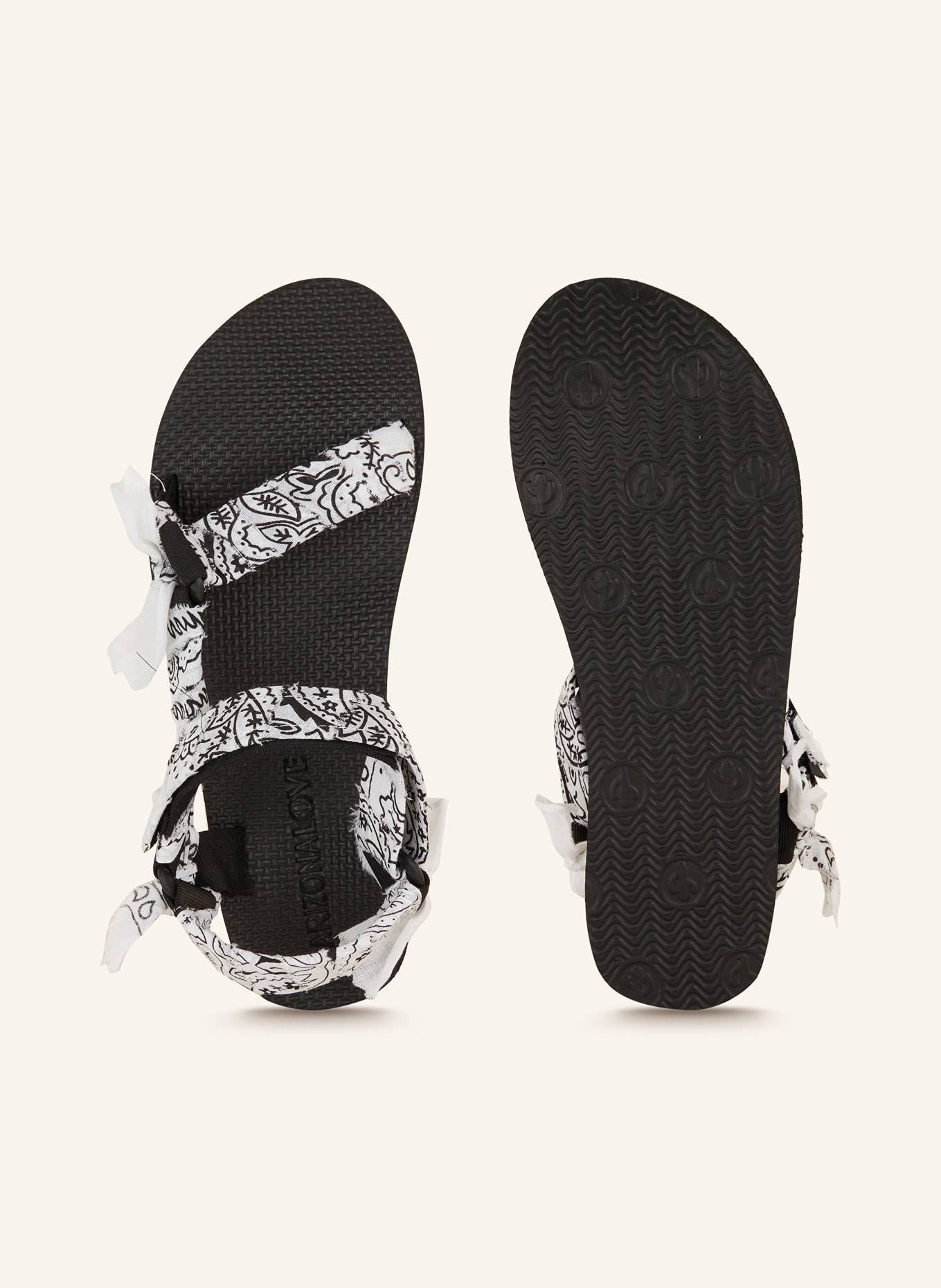ARIZONA LOVE Sandalen TREKKY: WEISS / SCHWARZ