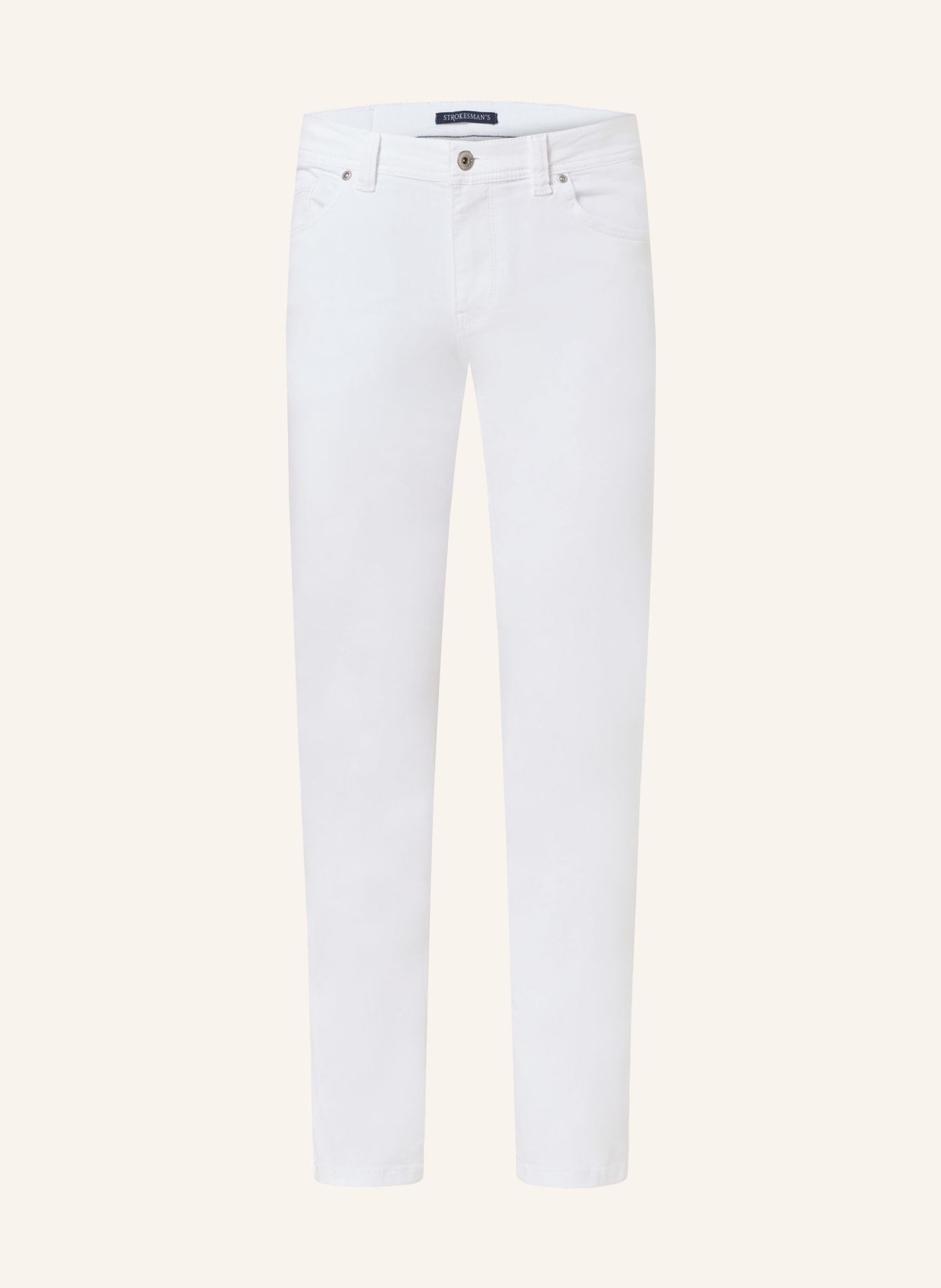 STROKESMAN'S Jeansy slim fit, Kolor: 0132 white (Obrazek 1)