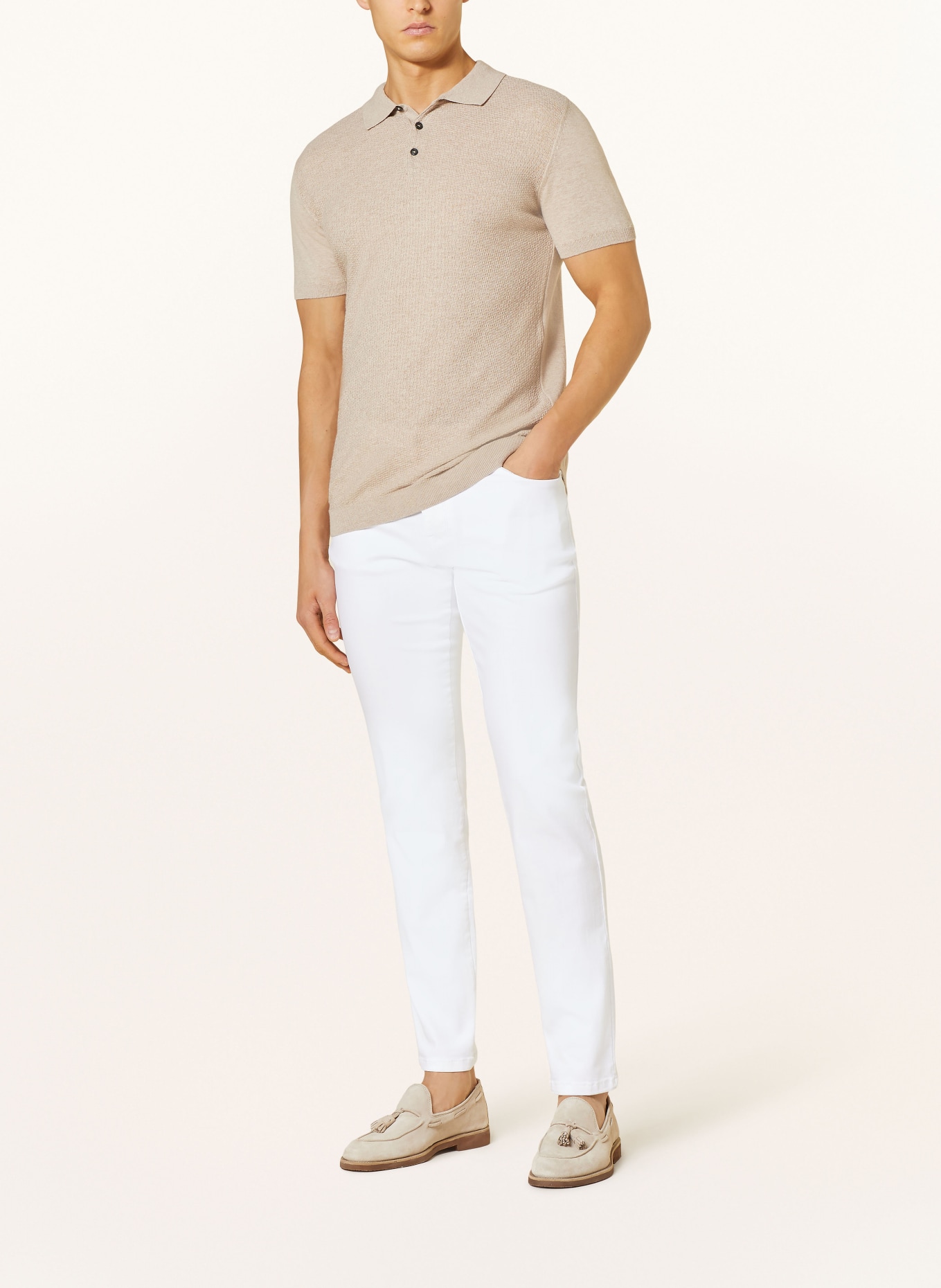 STROKESMAN'S Jeansy slim fit, Kolor: 0132 white (Obrazek 2)