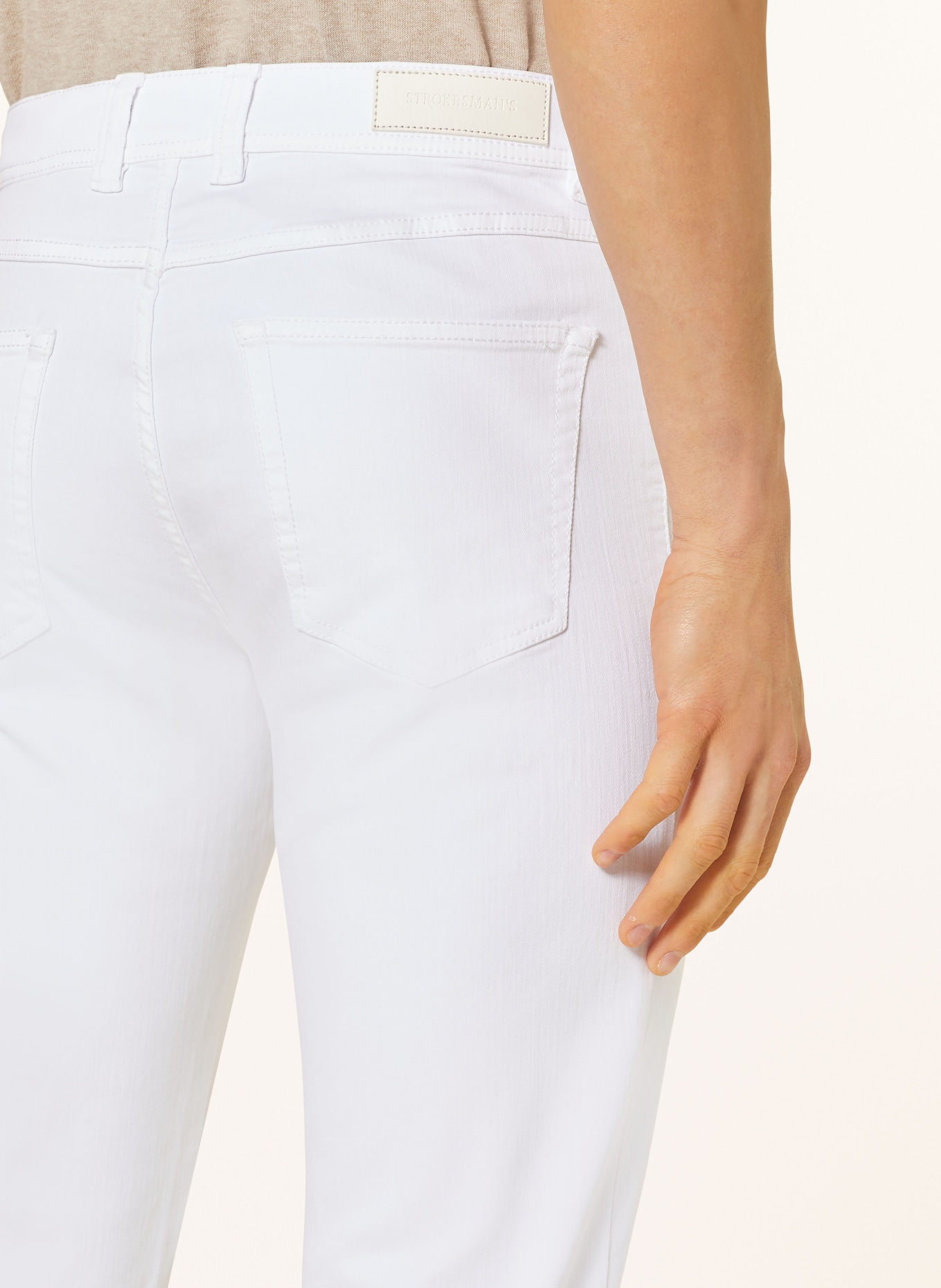 STROKESMAN'S Jeansy slim fit, Kolor: 0132 white (Obrazek 6)