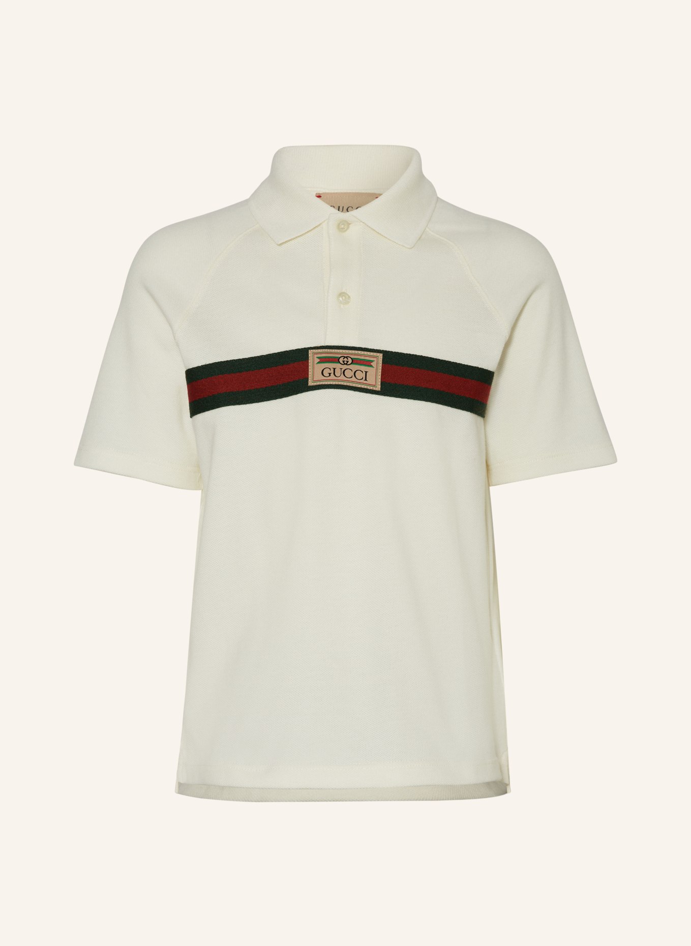 GUCCI Piqué-Poloshirt, Farbe: ECRU (Bild 1)