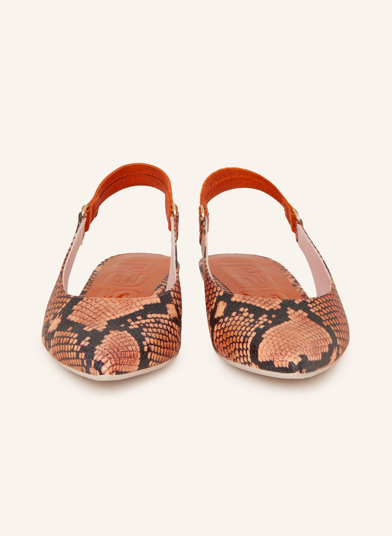 ras Slingback ballerinas TRIPPY, Color: ORANGE/ BLACK (Image 3)