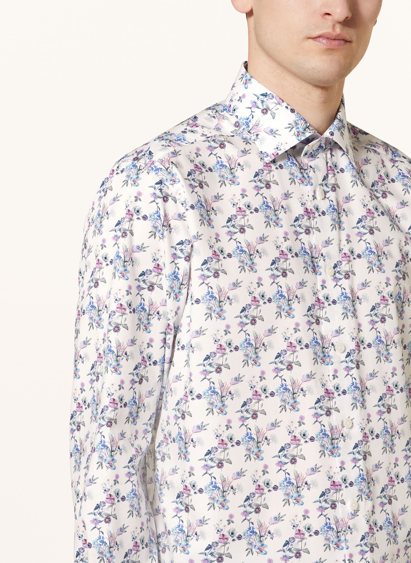 ETON Shirt contemporary fit, Color: WHITE/ BLUE/ FUCHSIA (Image 4)