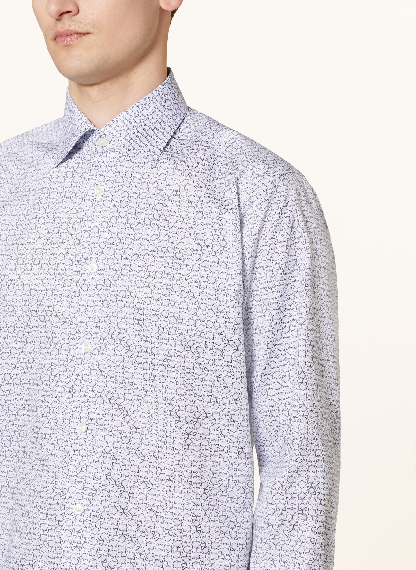 ETON Shirt slim fit, Color: WHITE/ BLUE/ LIGHT BLUE (Image 4)