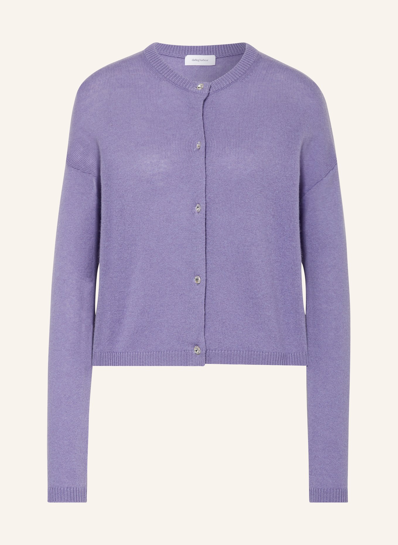 darling harbour Cardigan with cashmere, Color: PURPLE (Image 1)