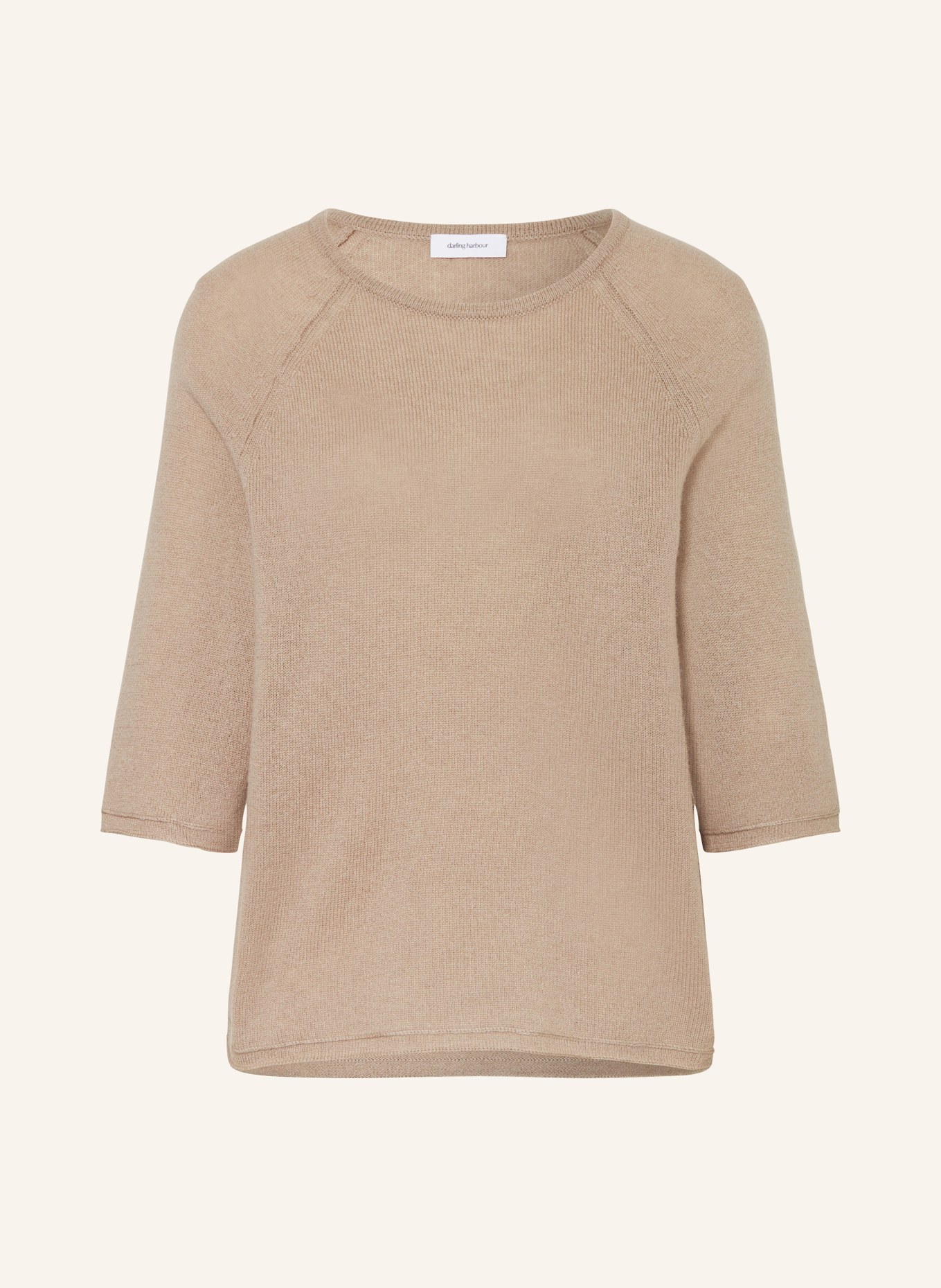 darling harbour Pullover mit Cashmere und 3/4-Arm, Farbe: BEIGE (Bild 1)