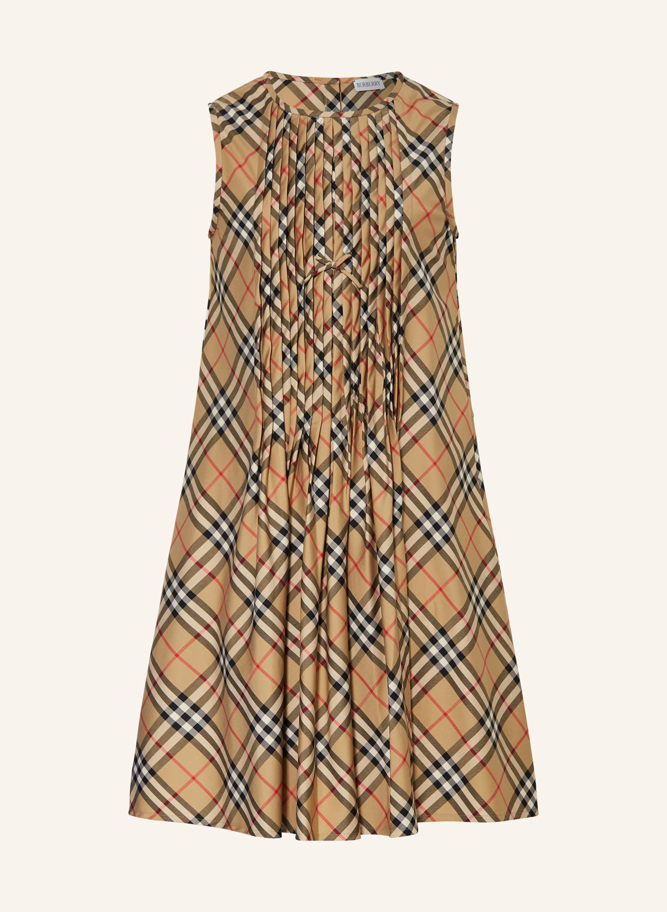BURBERRY Kleid, Farbe: BEIGE/ DUNKELBLAU/ ROT (Bild 1)