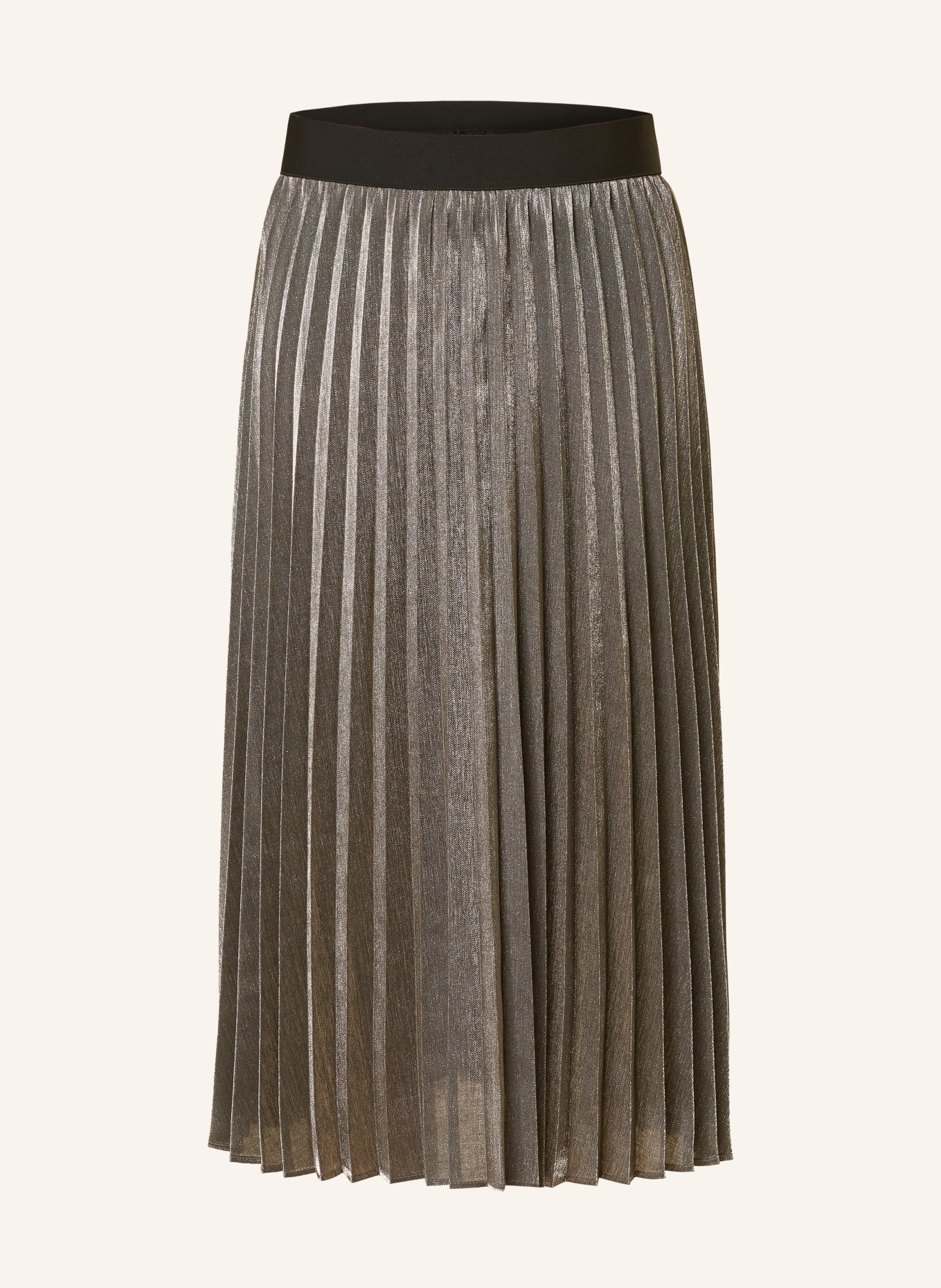OPUS Spódnica plisowana RAINELLE z błyszczącą przędzą, Kolor: SREBRNY/ CZARNY (Obrazek 1)