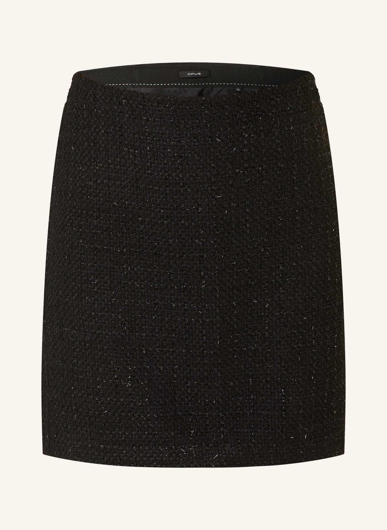 OPUS Tweed skirt RAVENNA, Color: BLACK (Image 1)