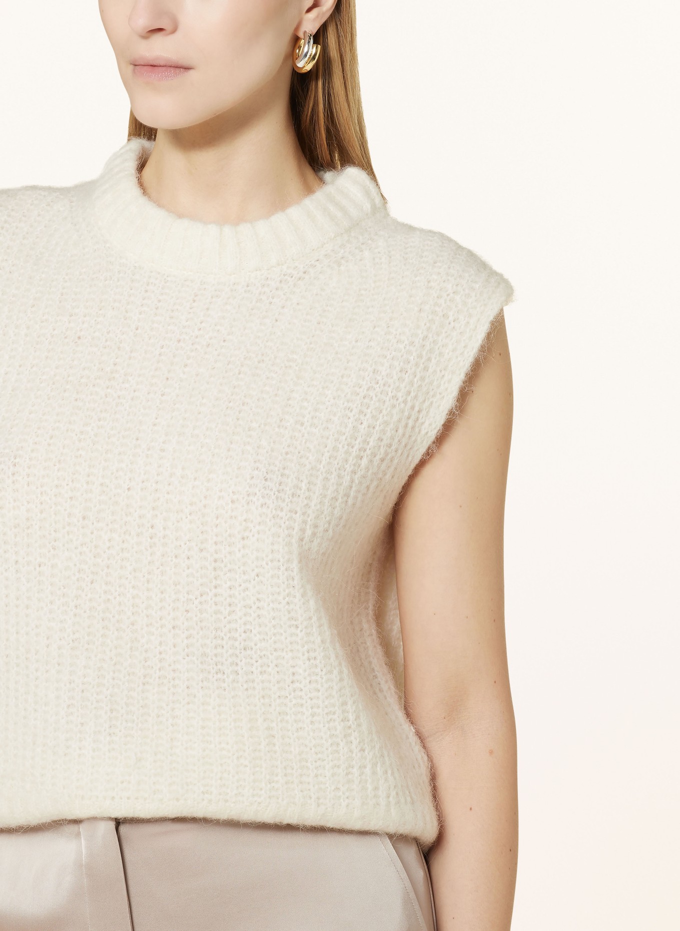 OPUS Sweater vest PJAROMO, Color: CREAM (Image 4)