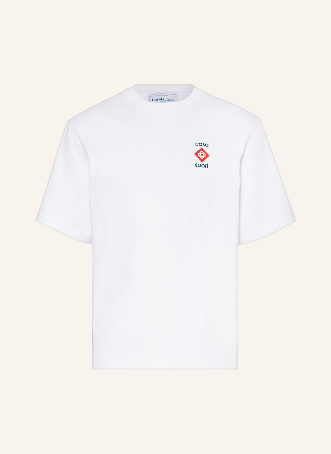 Casablanca T-Shirt, Farbe: WEISS/ GRÜN (Bild 1)
