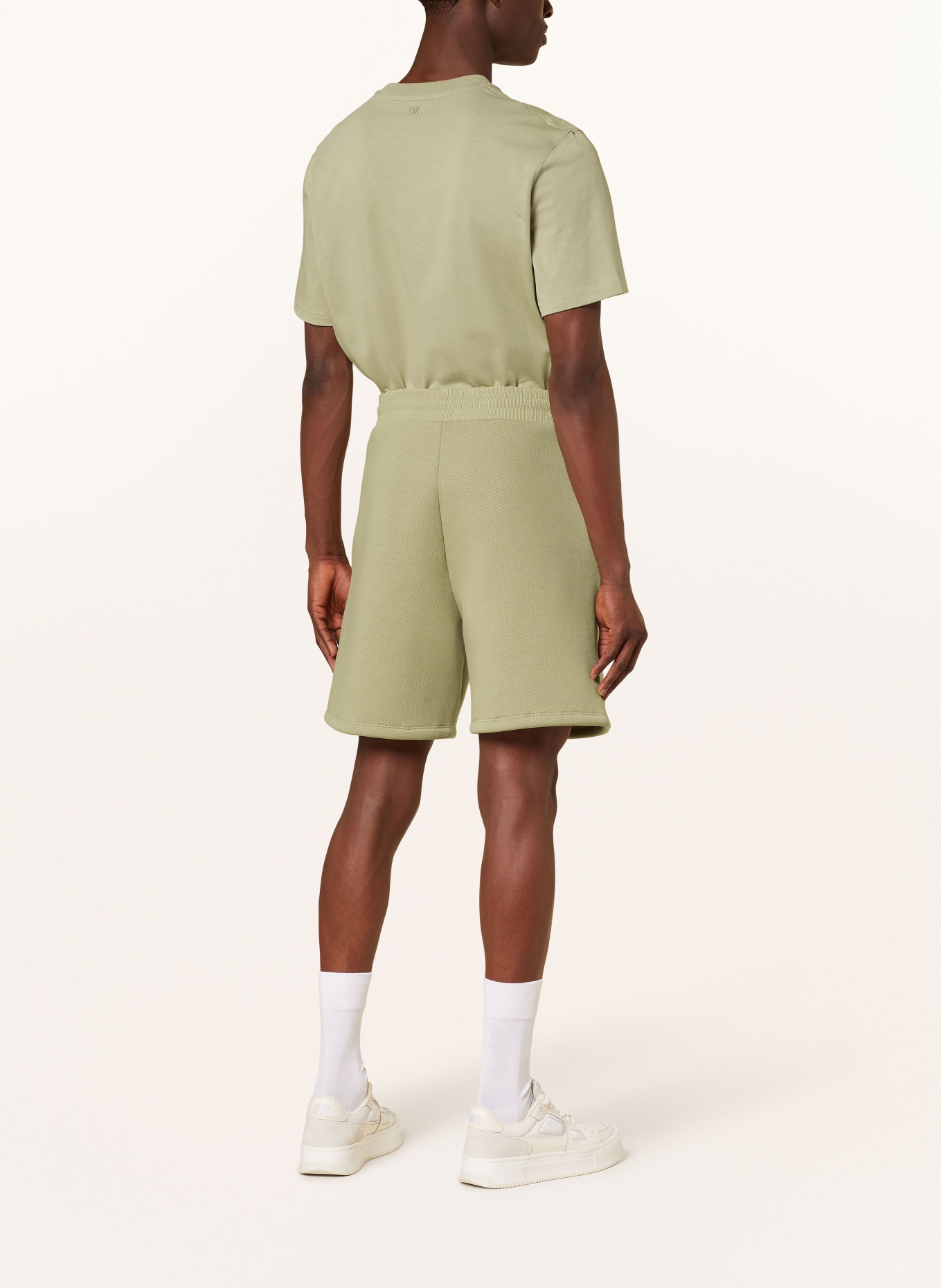AMI PARIS Sweat shorts, Color: BEIGE (Image 3)