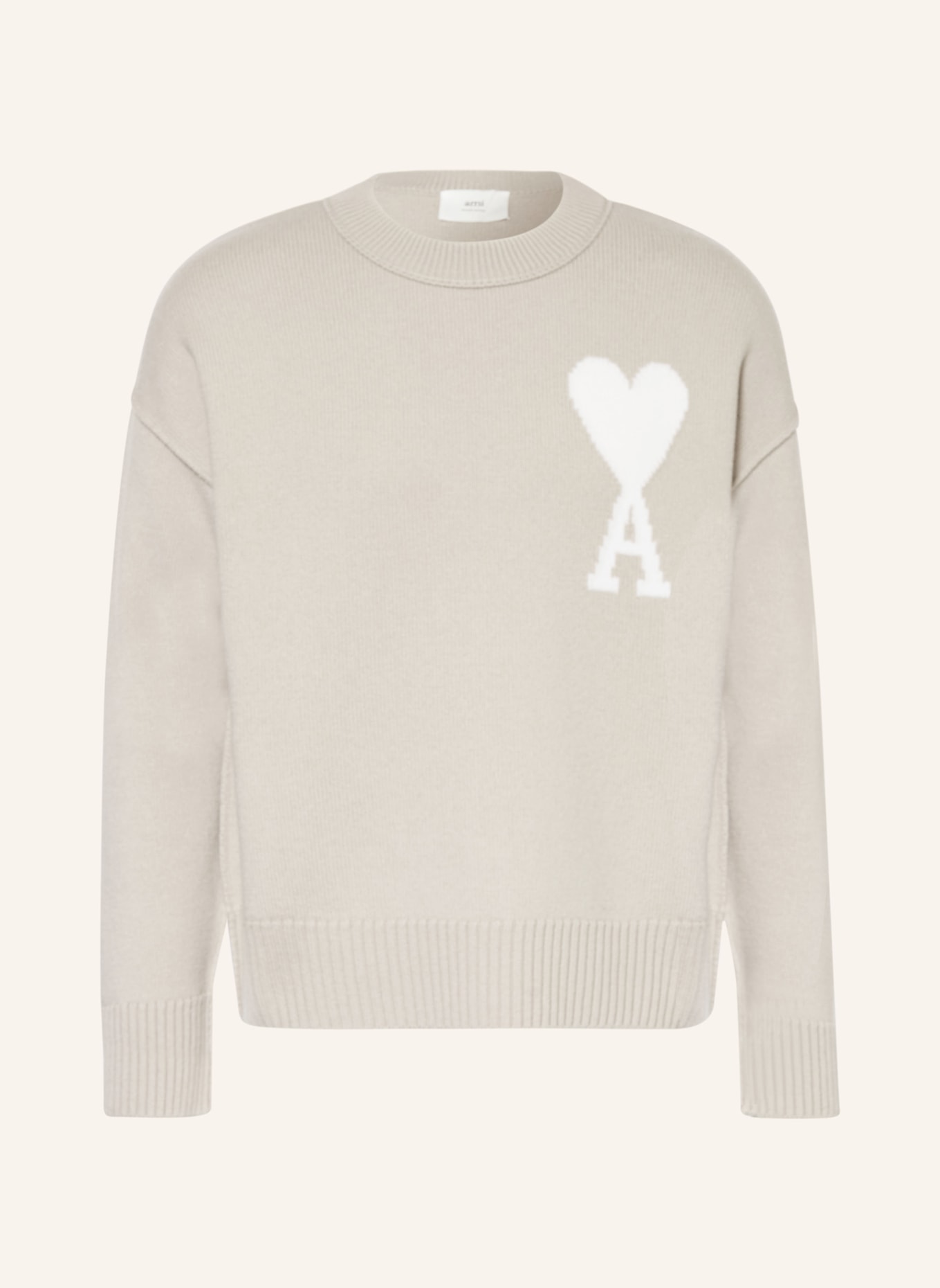 AMI PARIS Sweater, Color: BEIGE/ WHITE (Image 1)