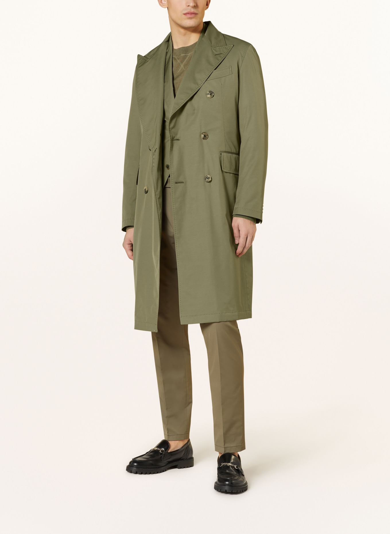 windsor. Trench coat CANTRO, Color: DARK GREEN (Image 2)