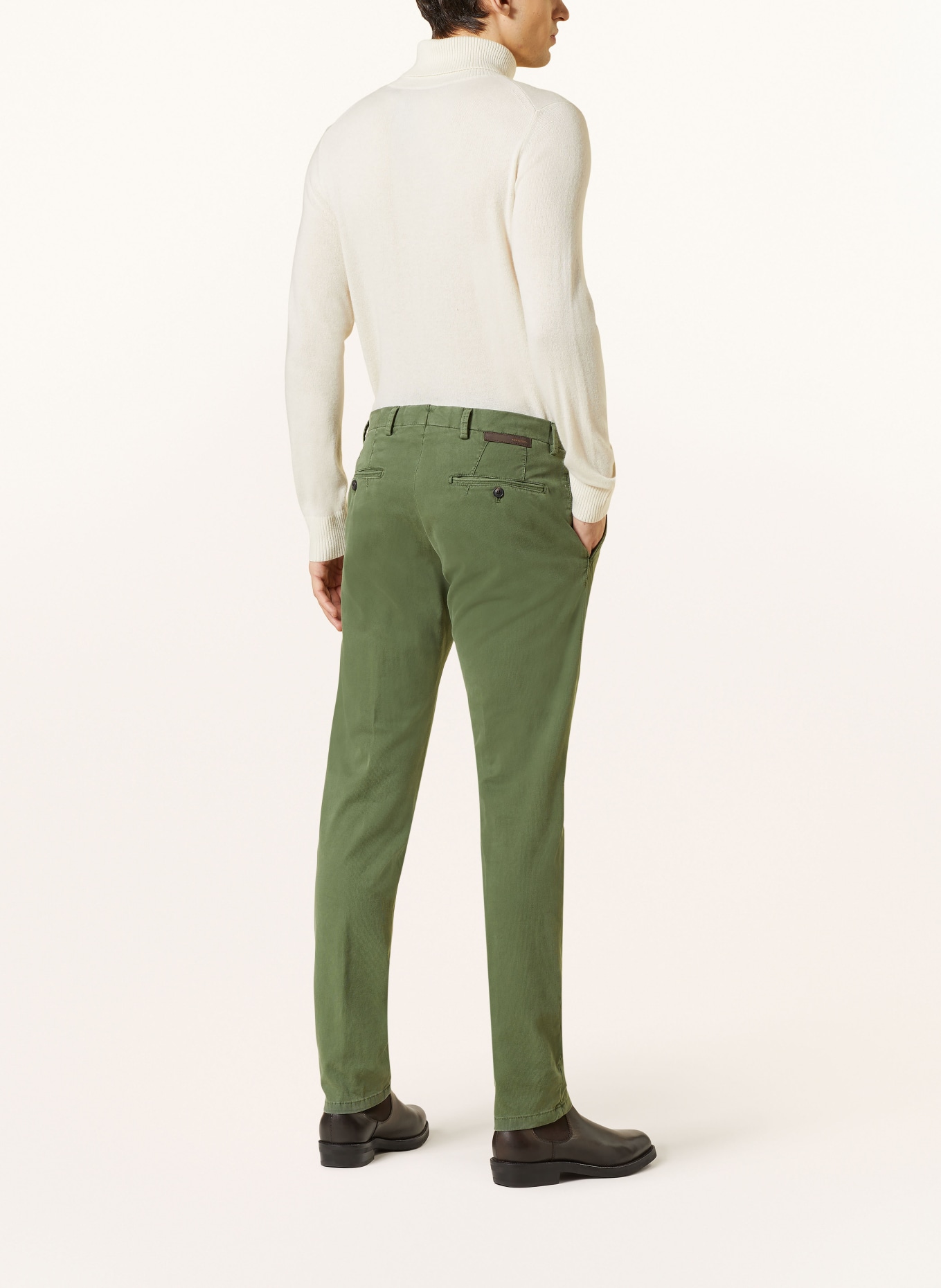 windsor. Cord chinos extra slim fit, Color: GREEN (Image 3)