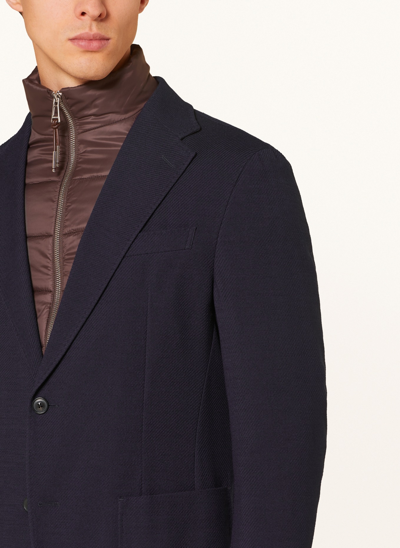 windsor. Tailored jacket TRIEST shaped fit with removable trim, Color: DARK BLUE (Image 4)