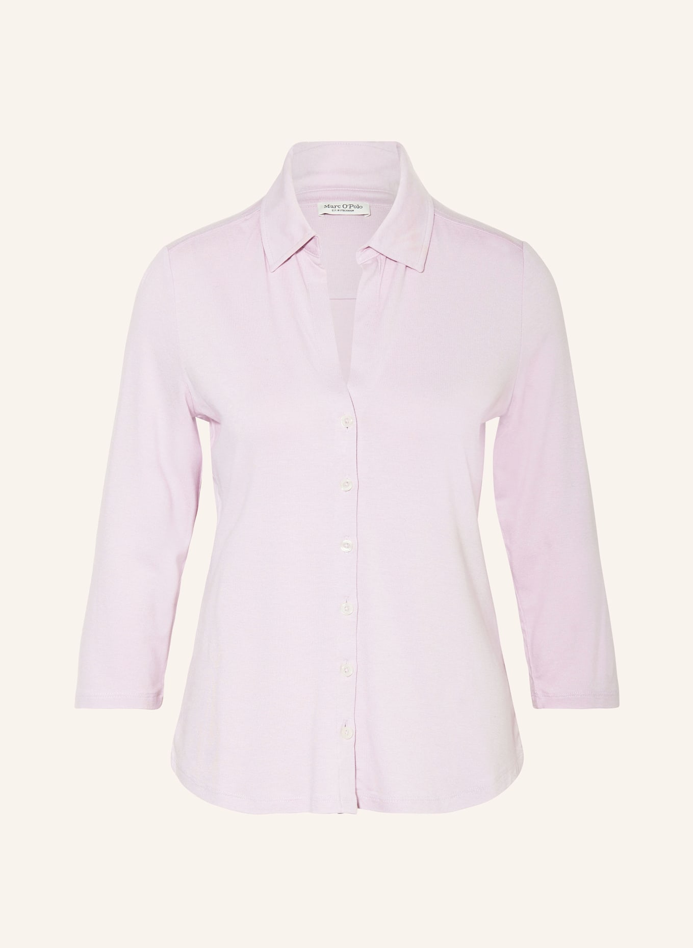 Marc O'Polo Jersey blouse with 3/4 sleeves, Color: LIGHT PURPLE (Image 1)