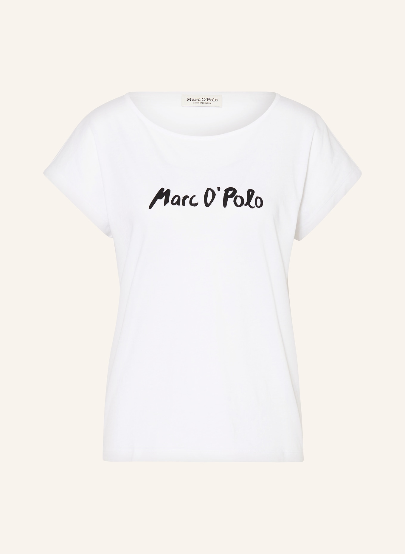 Marc O'Polo T-shirt, Color: WHITE/ BLACK (Image 1)