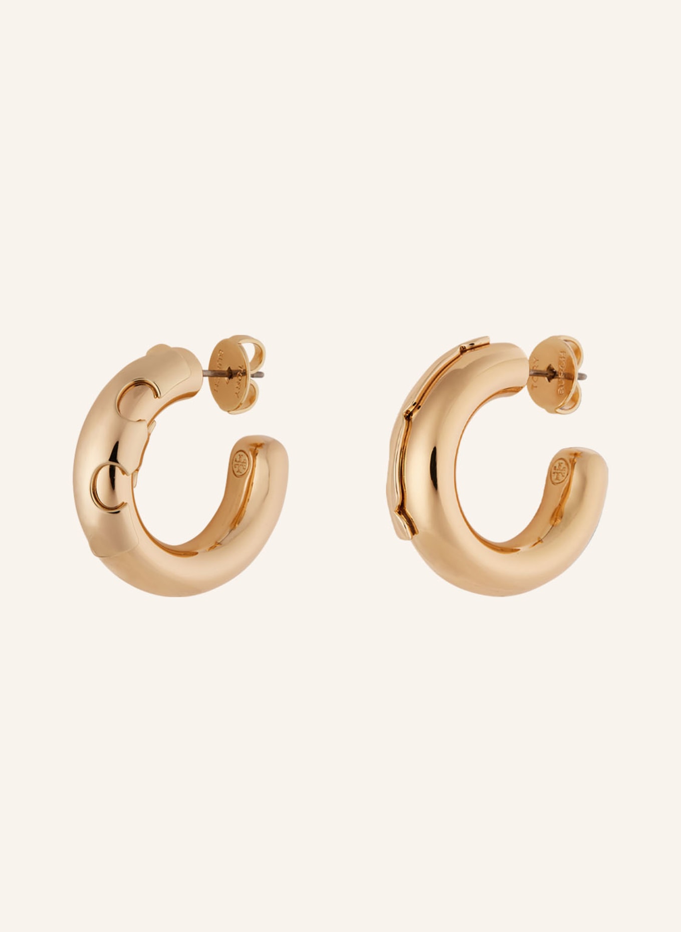 TORY BURCH Creole earrings ESSENTIAL, Color: GOLD (Image 1)