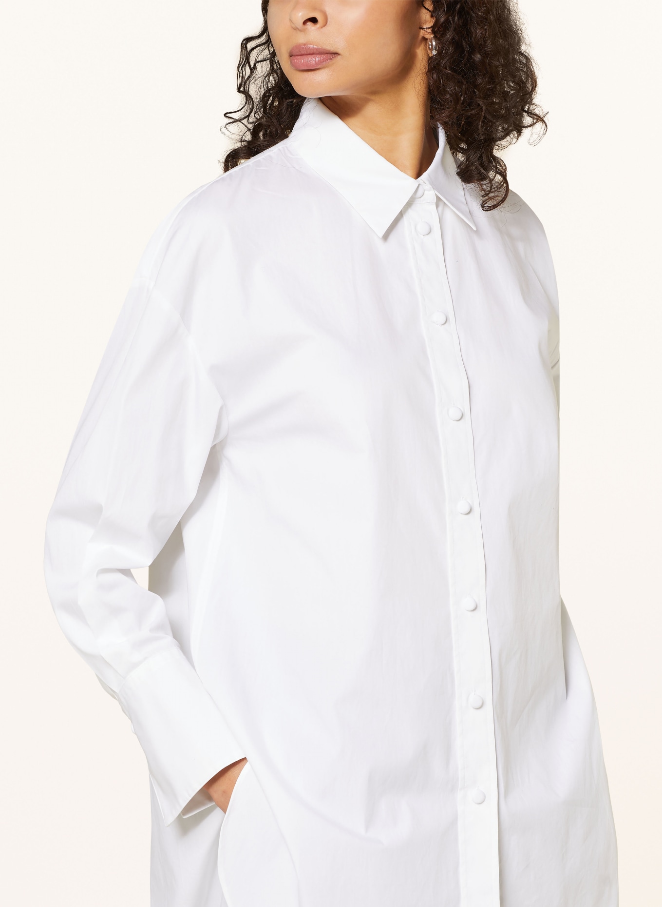JOSEPH Oversized shirt blouse BERTON, Color: WHITE (Image 4)