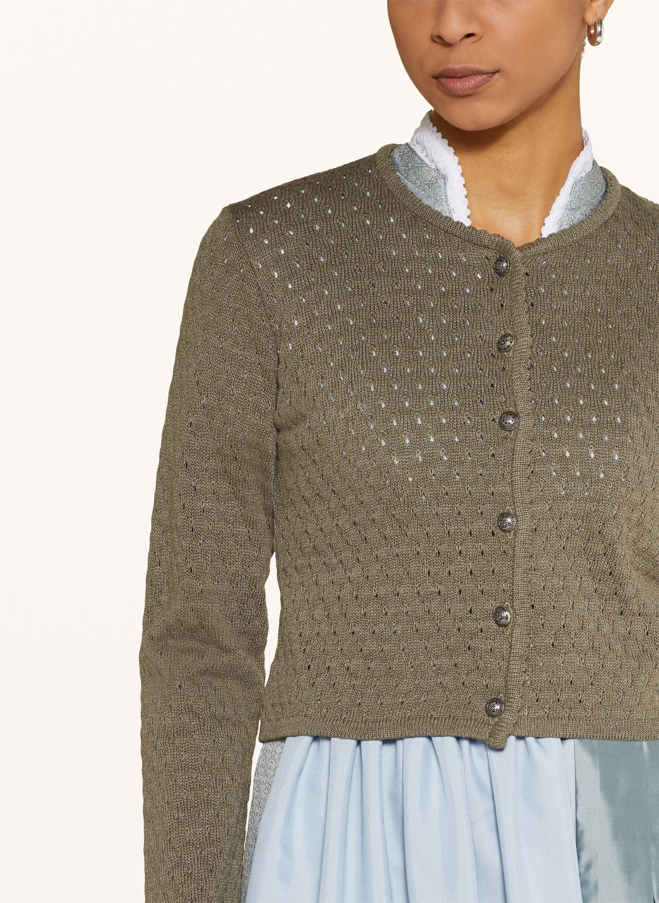 BERWIN & WOLFF Knit cardigan, Color: OLIVE (Image 4)