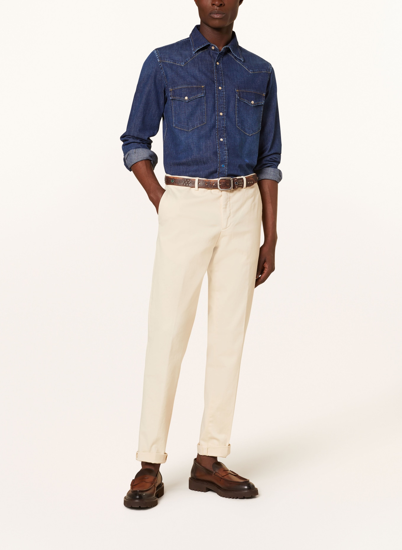 JACOB COHEN Koszula jeansowa comfort fit, Kolor: GRANATOWY (Obrazek 2)