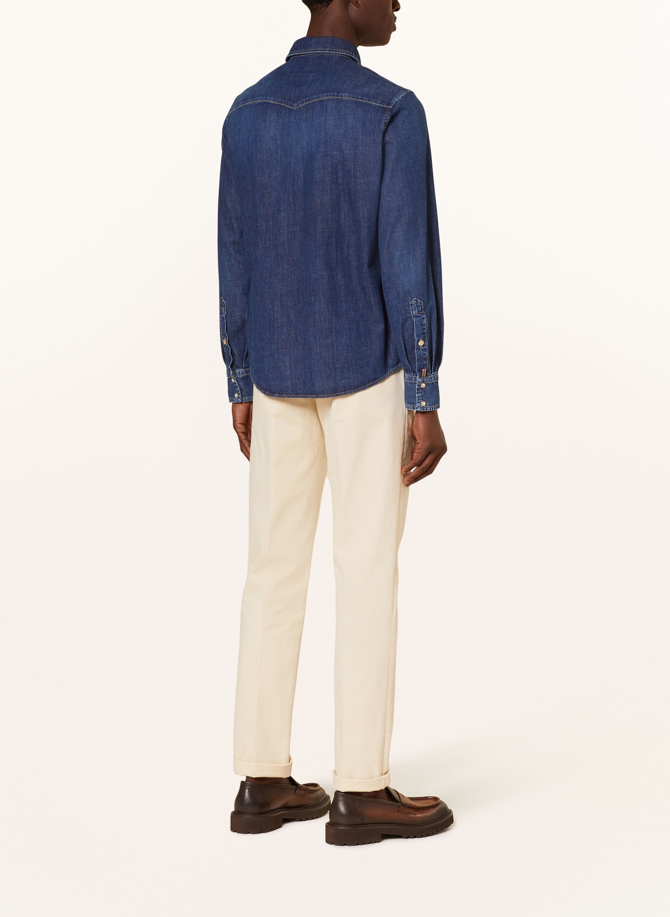 JACOB COHEN Denim shirt comfort fit, Color: DARK BLUE (Image 3)