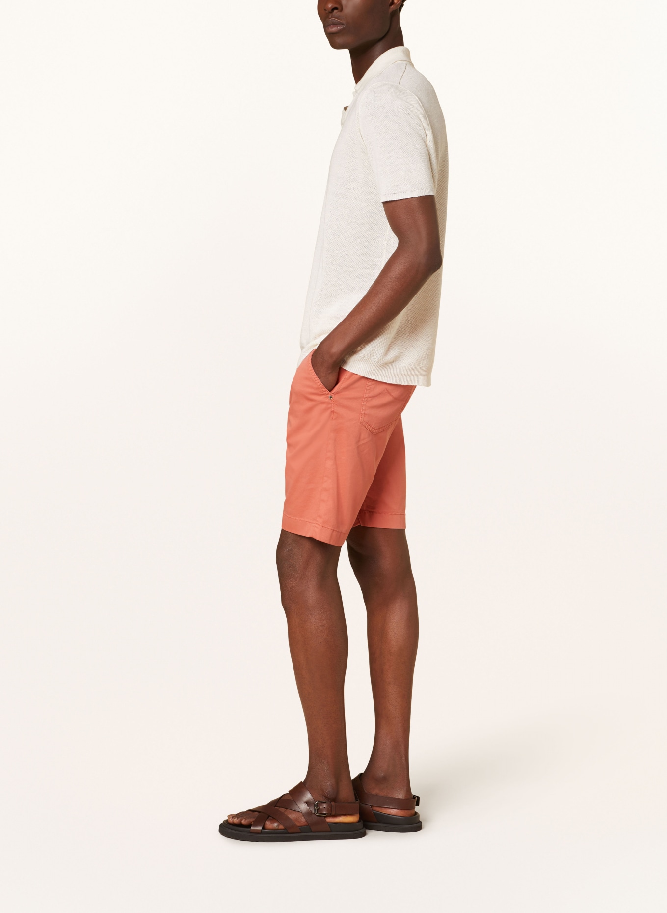 JACOB COHEN Shorts LOU Slim Fit, Farbe: DUNKELORANGE (Bild 4)