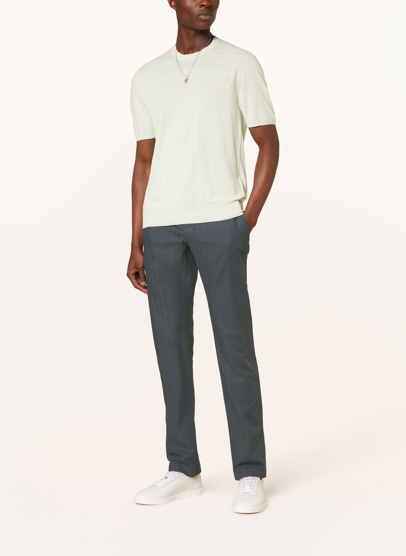 JACOB COHEN Chinos BOBBY extra slim fit, Color: TEAL (Image 2)