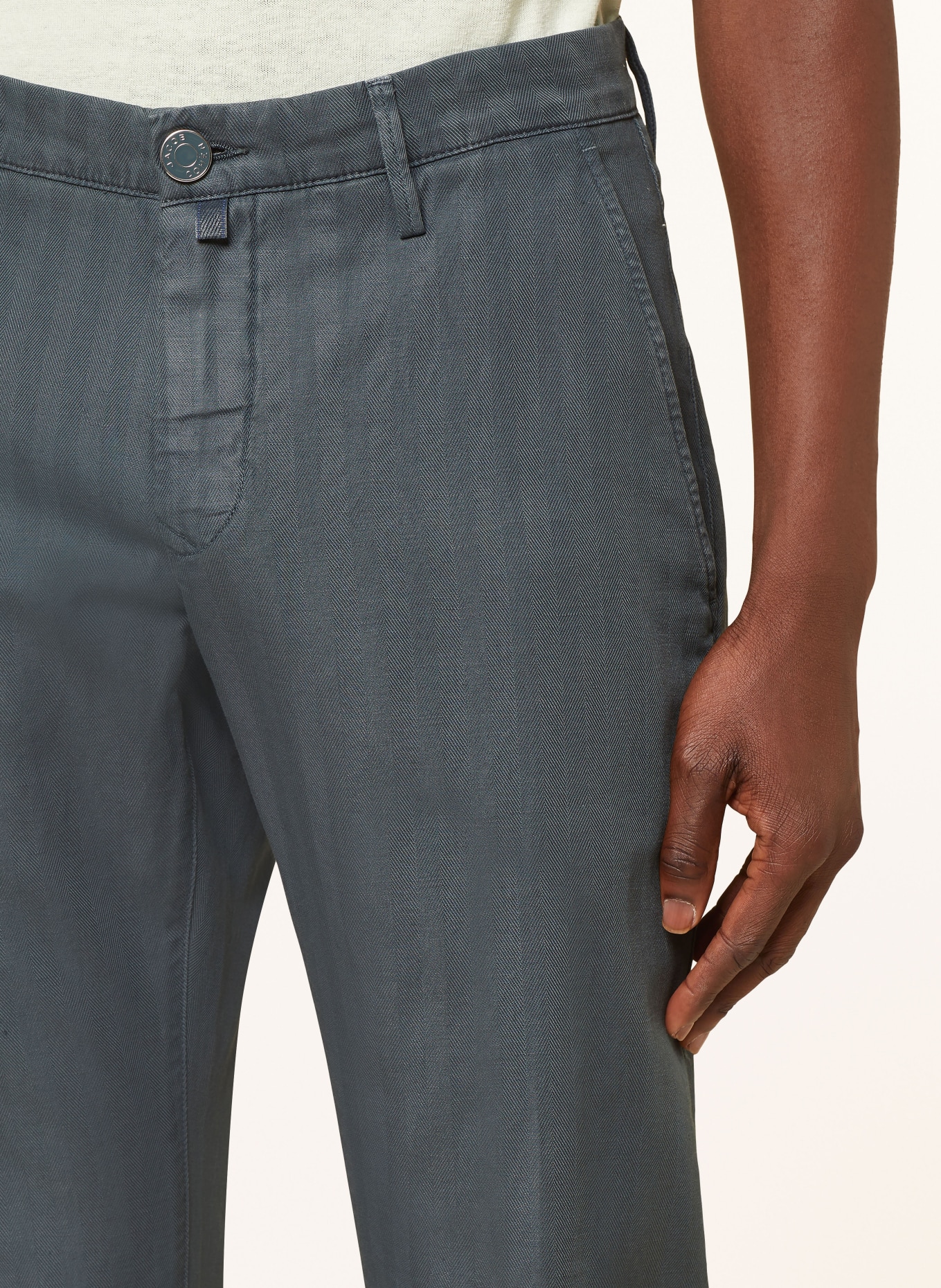 JACOB COHEN Chinos BOBBY extra slim fit, Color: TEAL (Image 5)