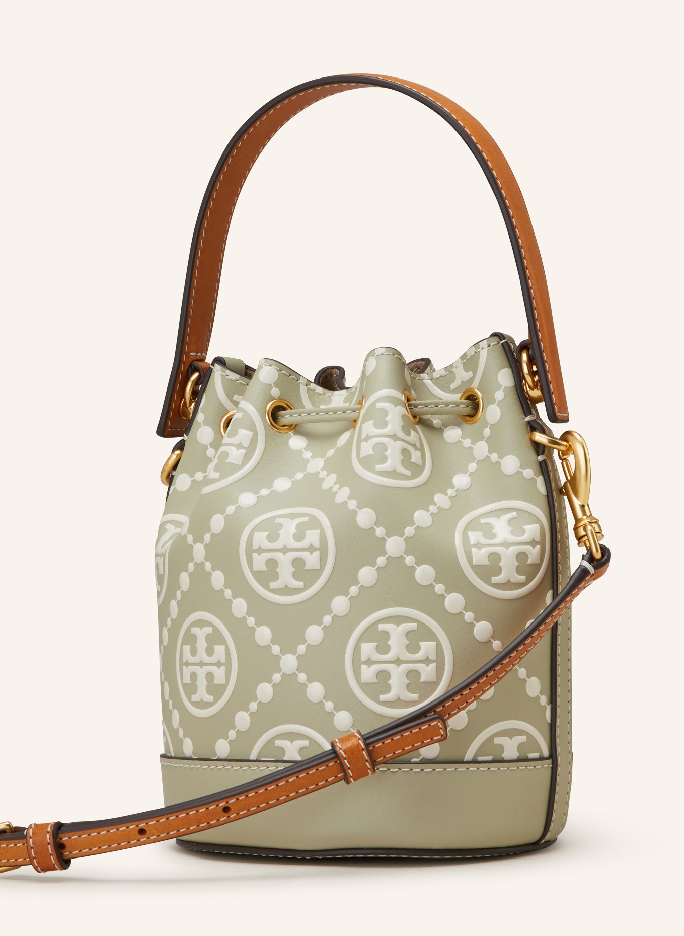 TORY BURCH Pouch bag MINI, Color: OLIVE/ WHITE (Image 2)