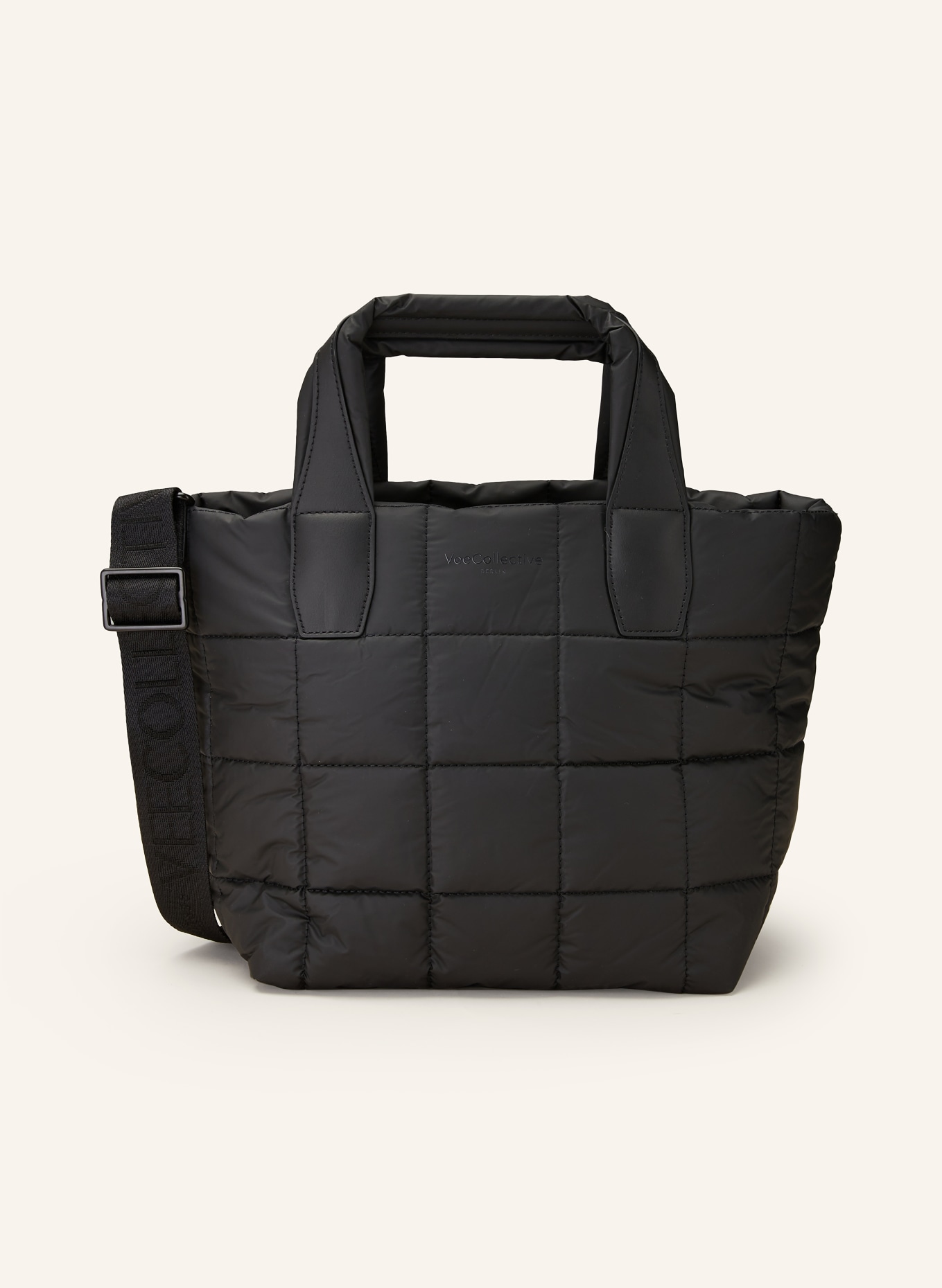 Vee Collective Shopper PORTER TOTE SMALL with pouch, Color: BLACK (Image 1)
