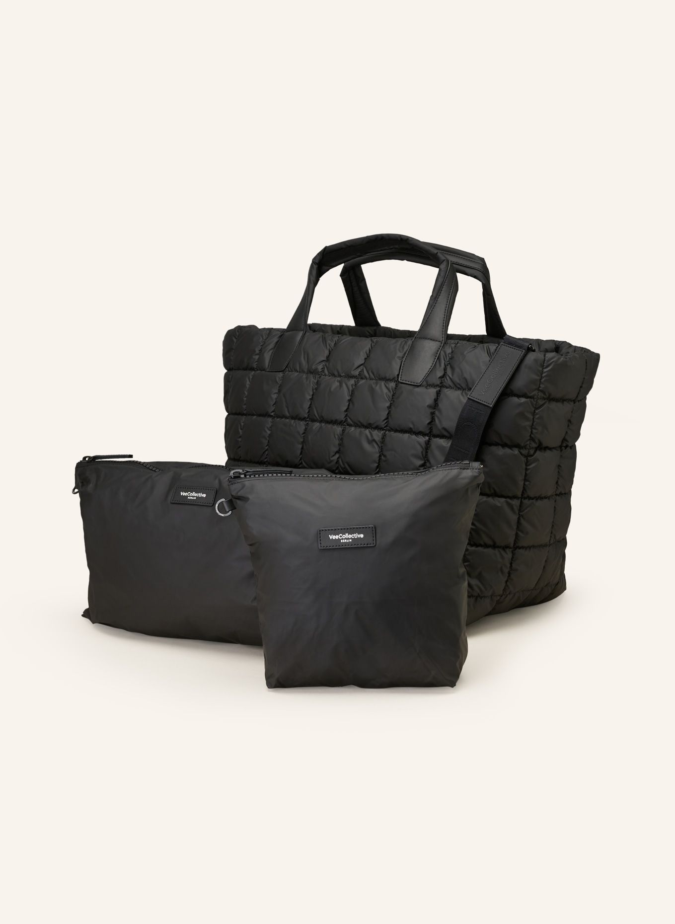 Vee Collective Weekend bag PORTER with pouch, Color: BLACK (Image 2)