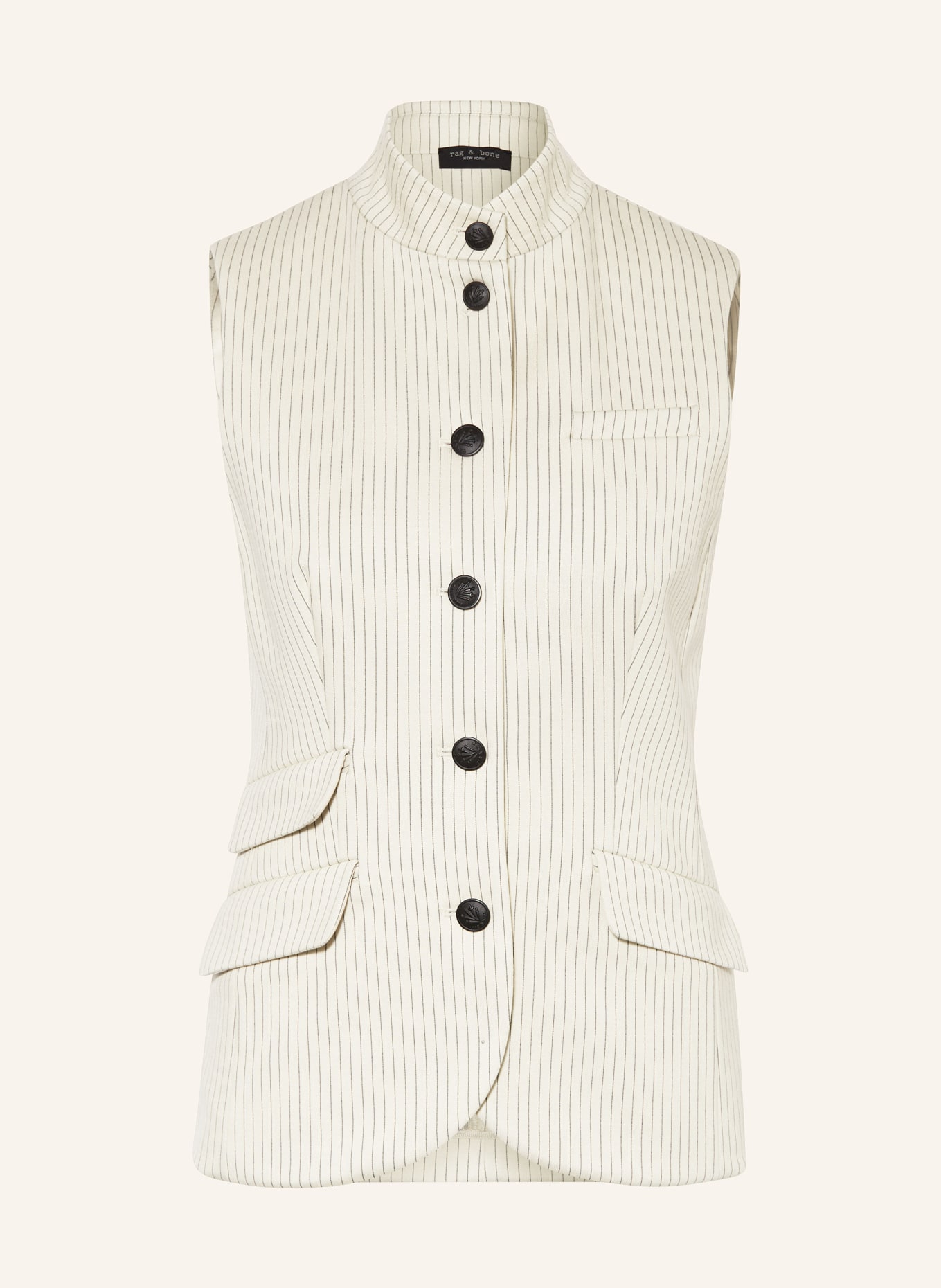 rag & bone Jersey vest, Color: BEIGE/ BLACK (Image 1)