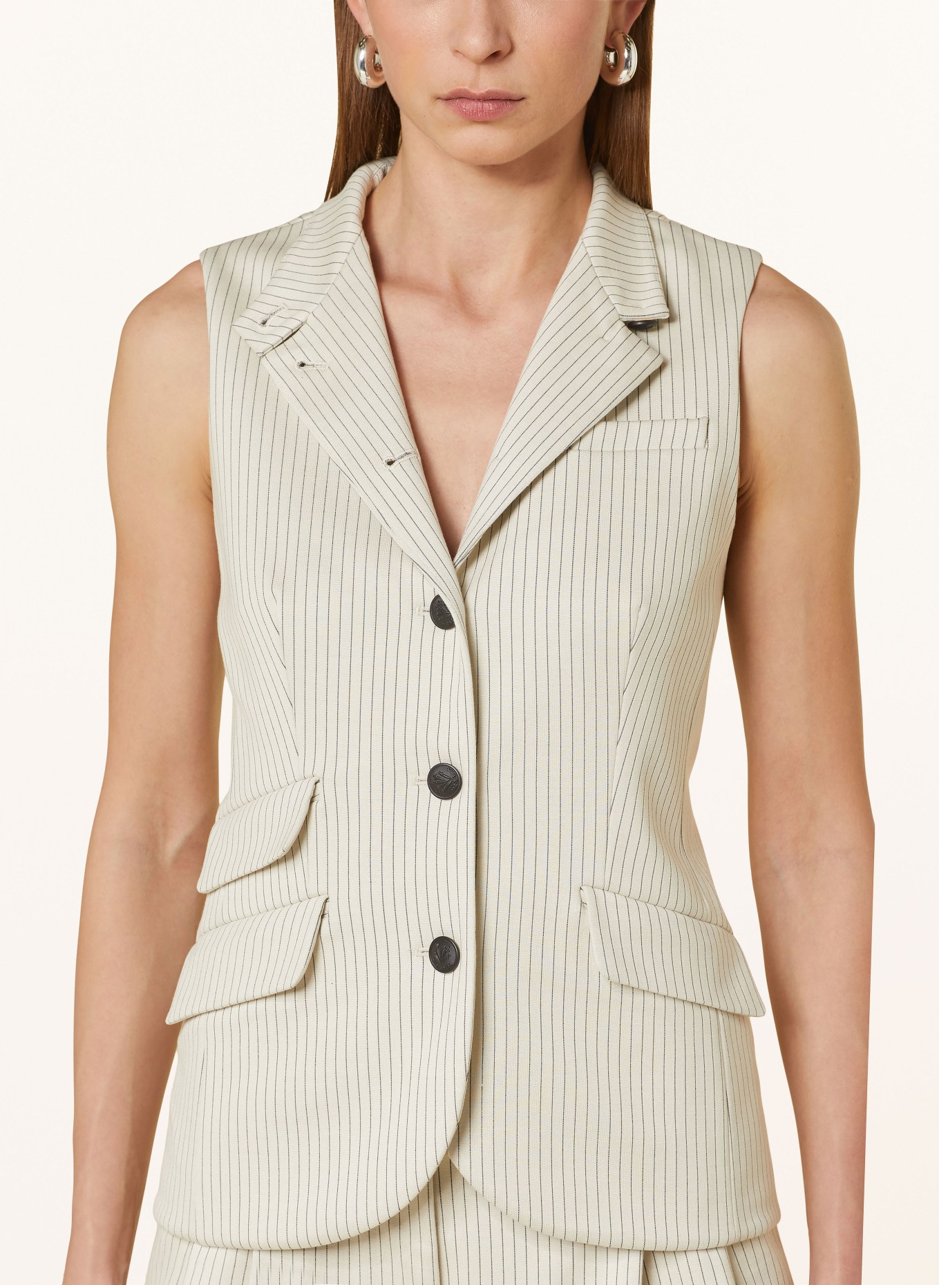 rag & bone Jersey vest, Color: BEIGE/ BLACK (Image 4)