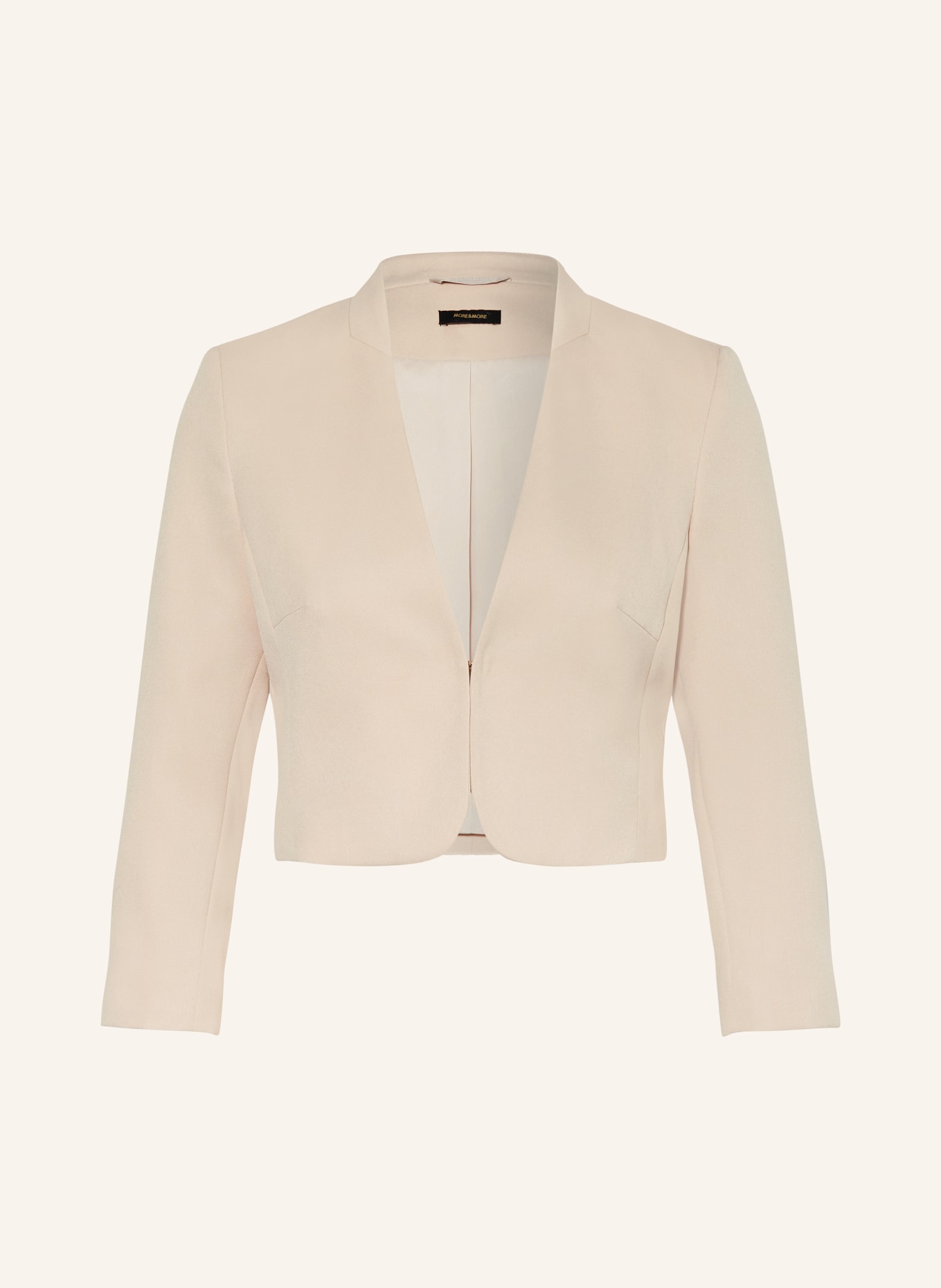 MORE & MORE Cropped blazer with 3/4 sleeves, Color: NUDE (Image 1)
