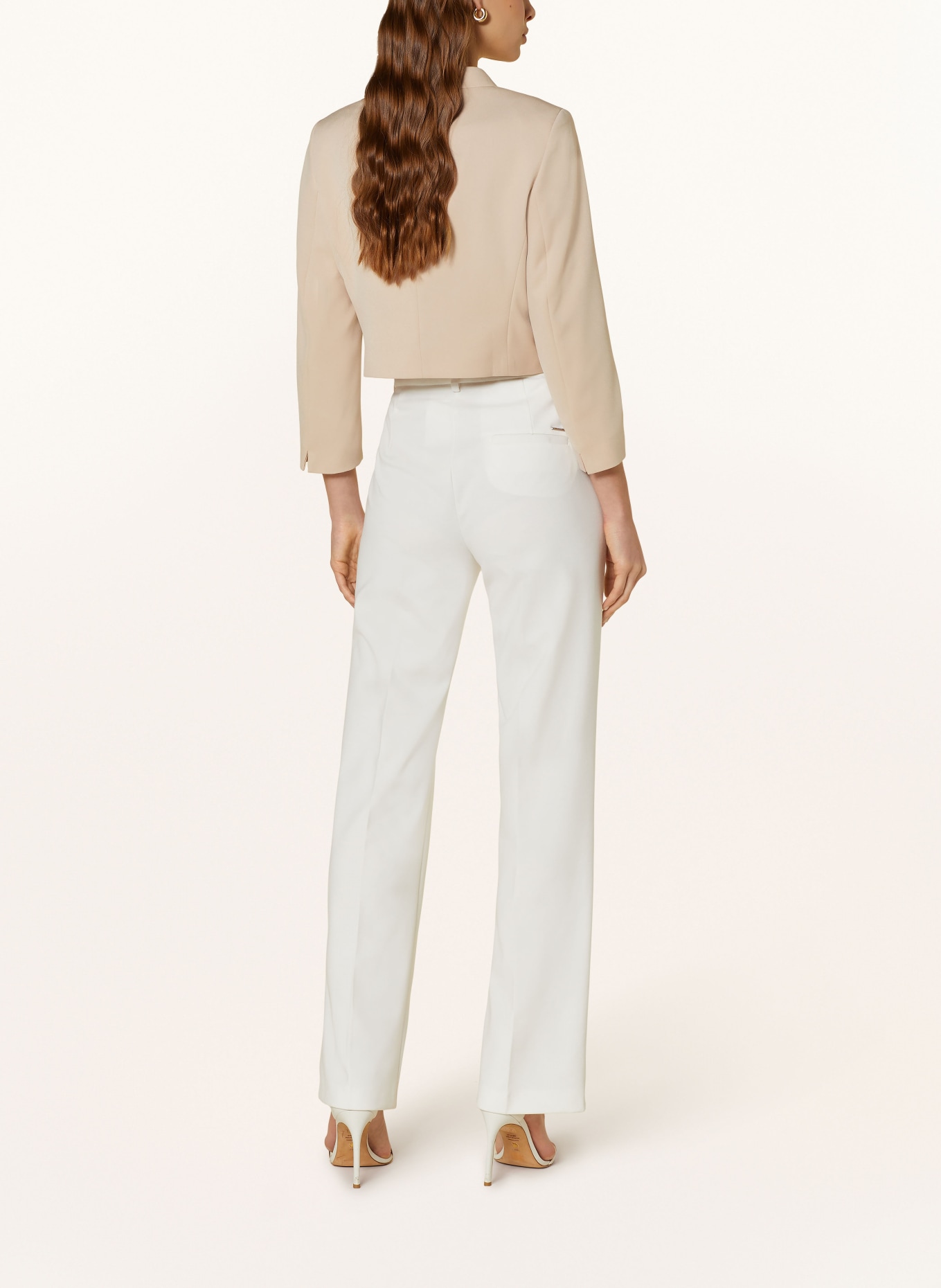 MORE & MORE Cropped blazer with 3/4 sleeves, Color: NUDE (Image 3)