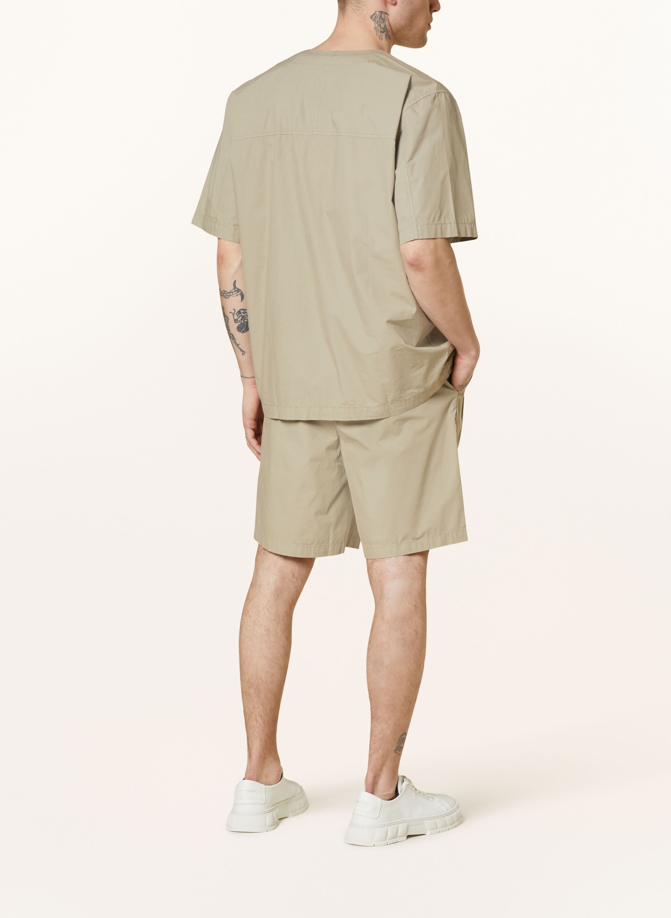 NORSE PROJECTS Koszula z krótkim rękawem ERWIN comfort fit, Kolor: KHAKI (Obrazek 3)