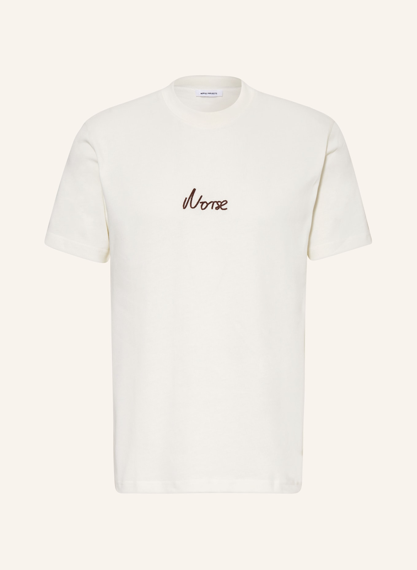 NORSE PROJECTS T-shirt JOHANNES, Color: ECRU (Image 1)