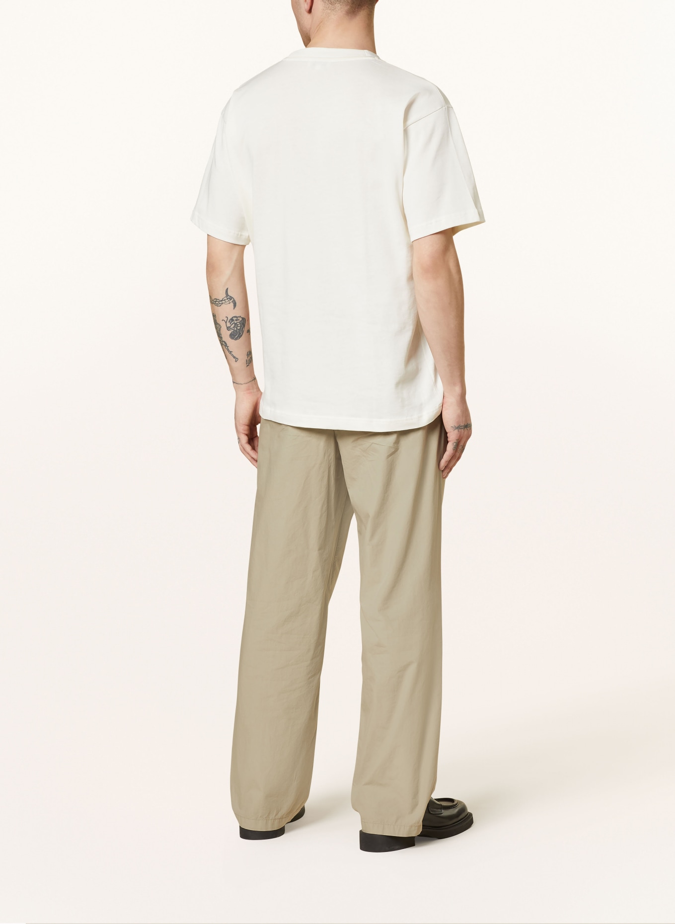 NORSE PROJECTS T-shirt SIMON, Color: ECRU/ GREEN (Image 3)