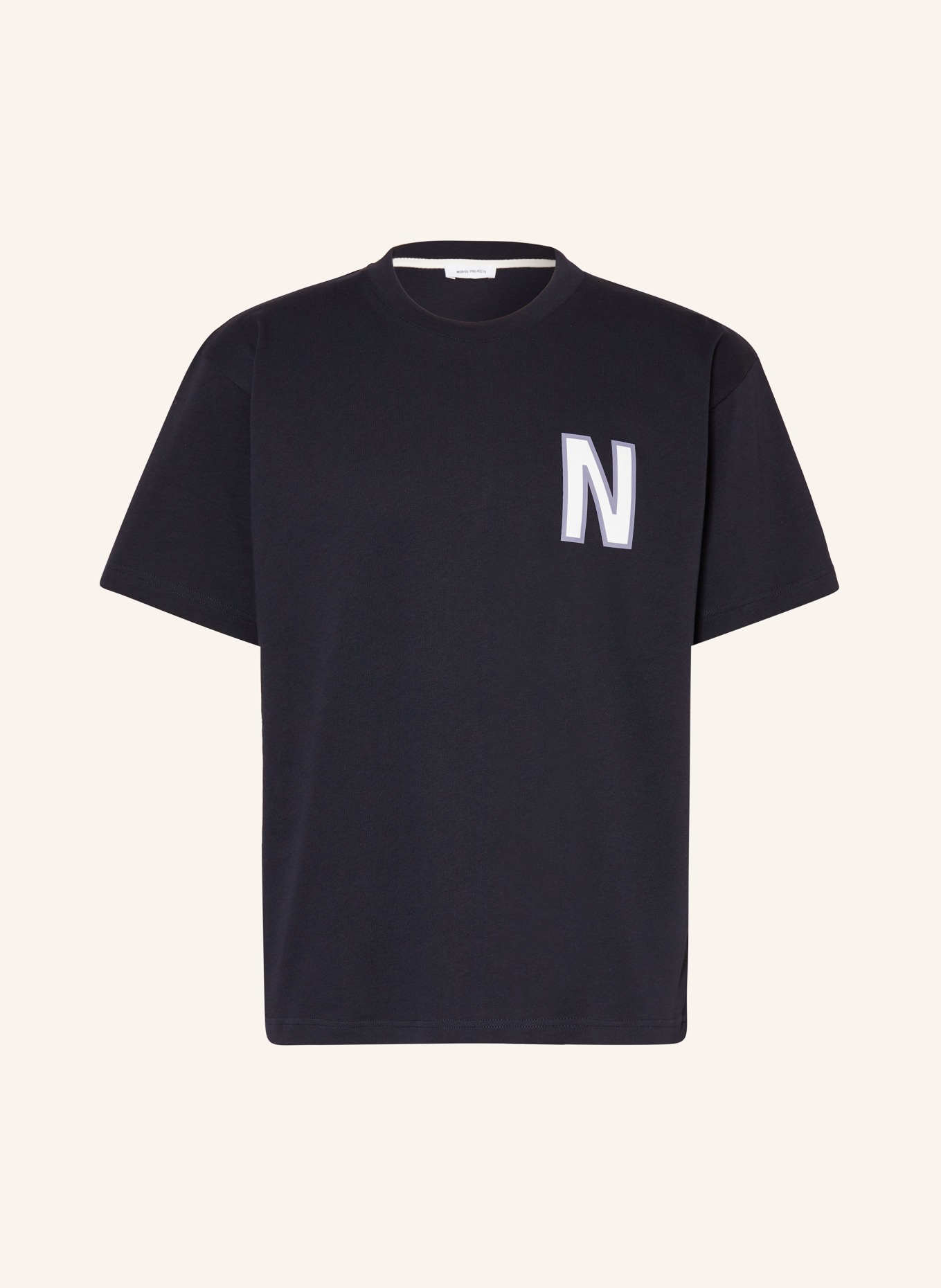 NORSE PROJECTS T-shirt SIMON, Color: DARK BLUE (Image 1)