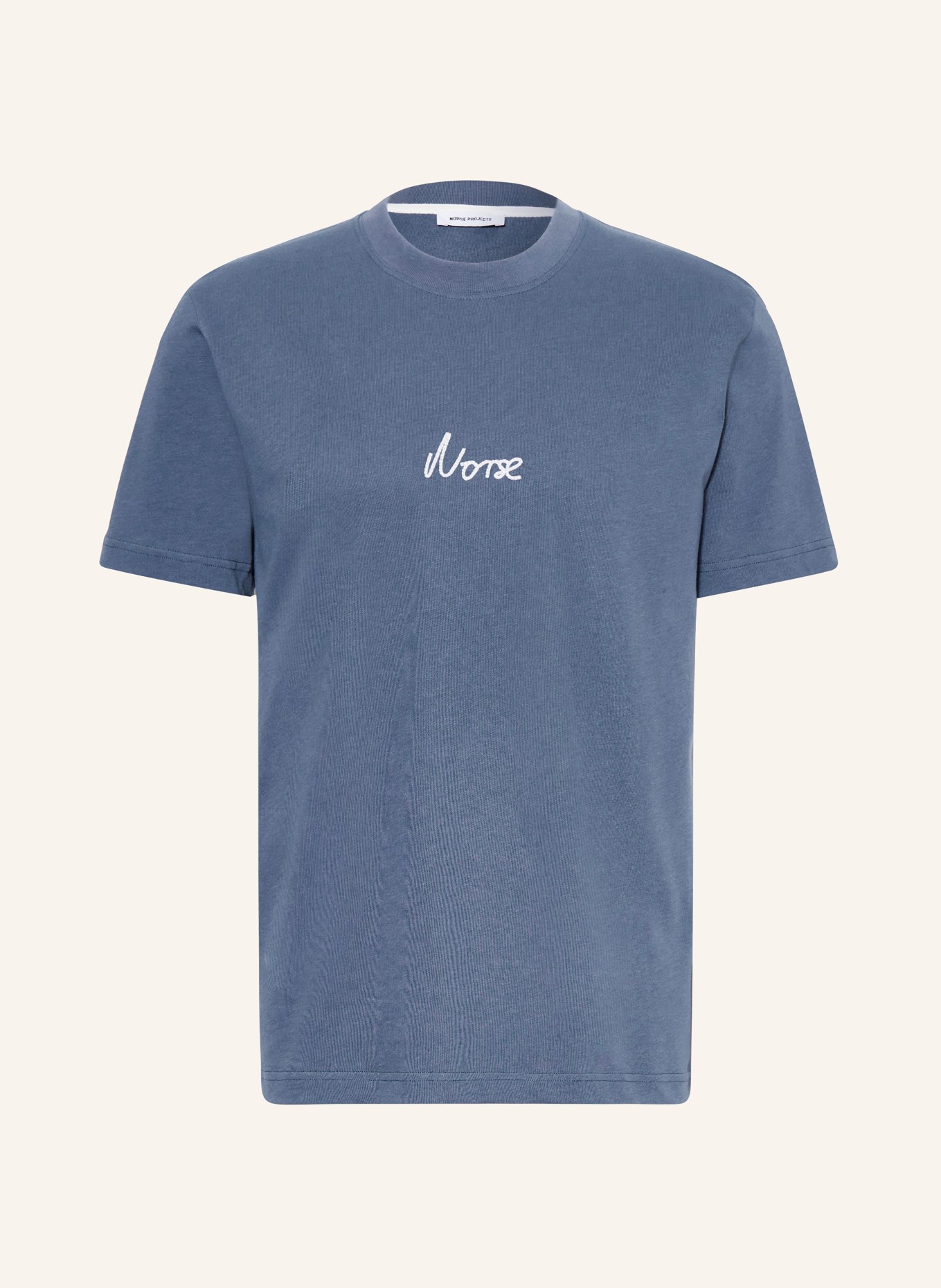 NORSE PROJECTS T-shirt JOHANNES, Color: BLUE (Image 1)
