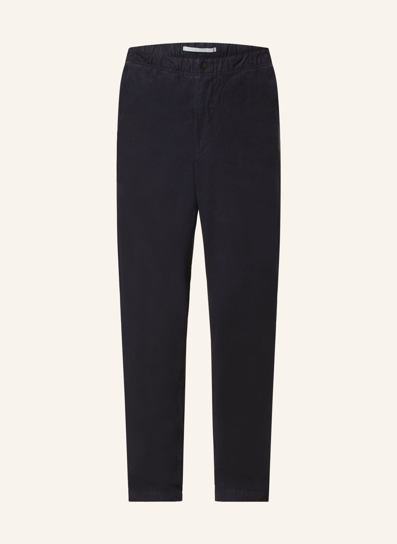 NORSE PROJECTS Chinos EZRA relaxed fit with linen, Color: DARK BLUE (Image 1)