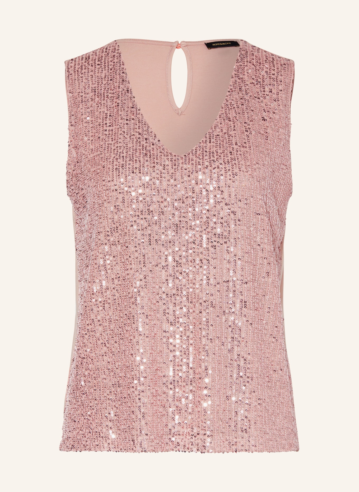 MORE & MORE Top with sequins, Color: 0814 powder rose (Image 1)